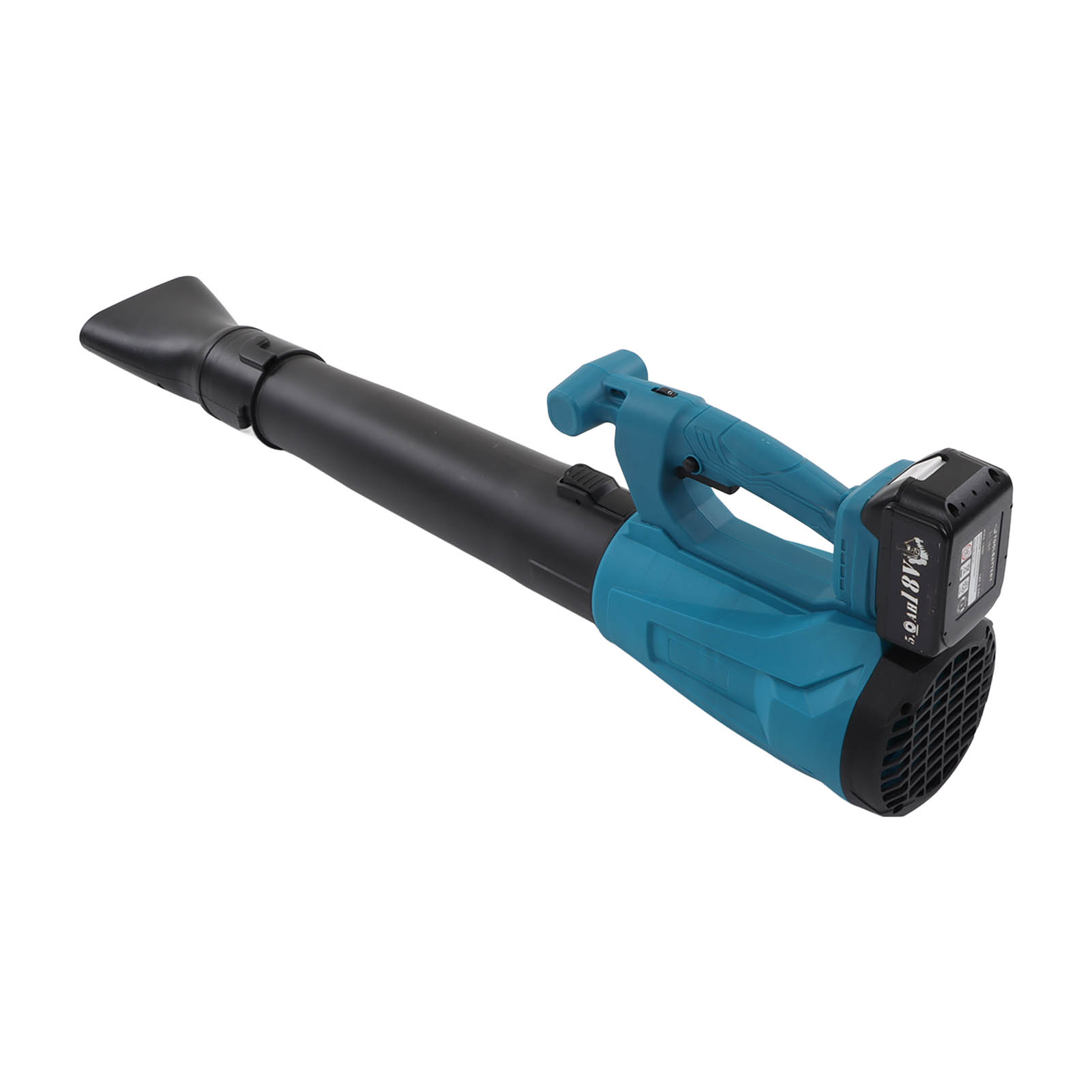 18v Akku-laubbläser, 6 Geschwindigkeitsstufen, 2 Rohre, Für Garten, Rasen, Schnee, Schmutz Und Staub