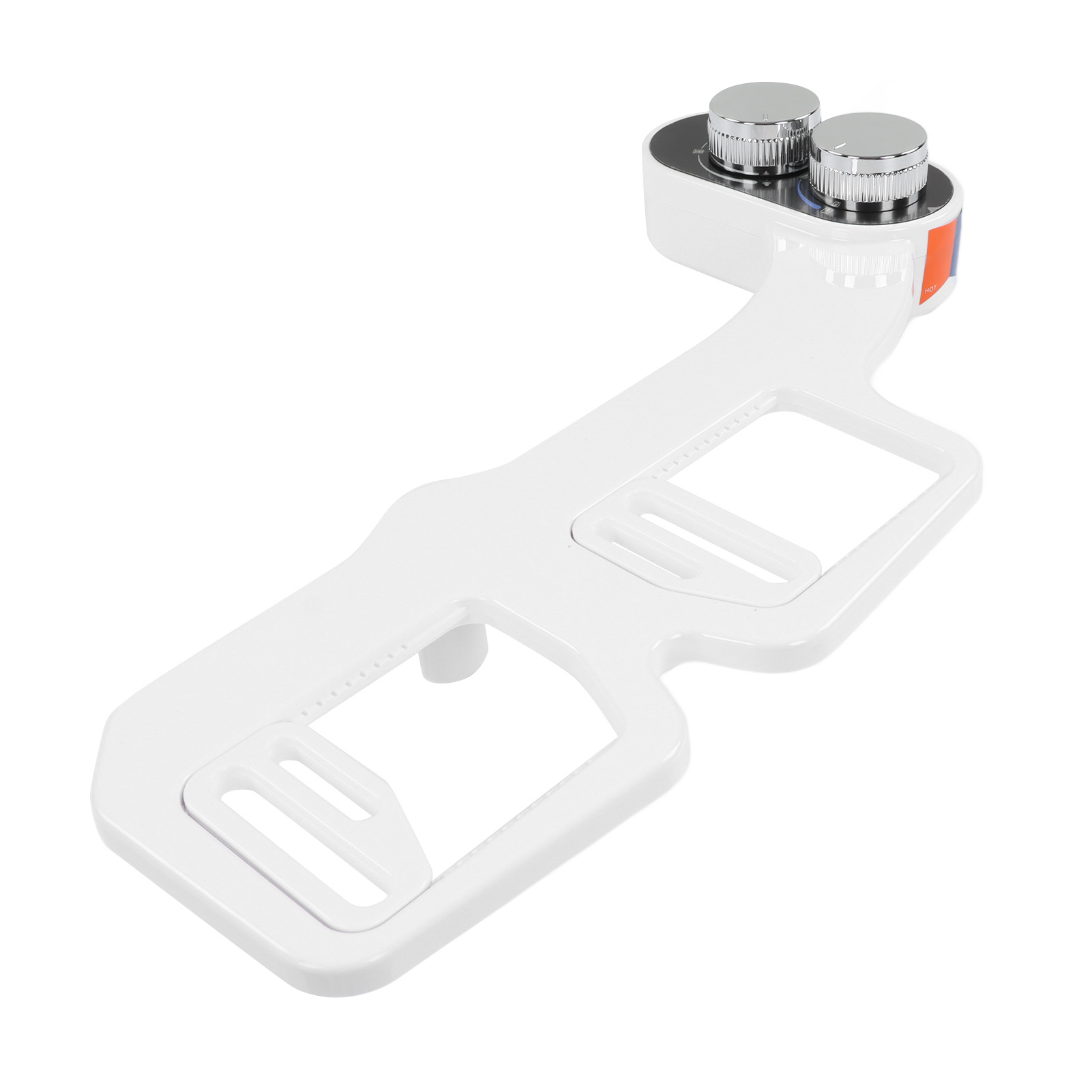 Nicht-elektrischer Bidet-sprühkopf Mit Zwei Düsen, Selbstreinigender Wc-aufsatz, Einstellbarer Wasserdruck, 3/8-zoll-euro-adapter, Hygienischer Bidet-sprühkopf