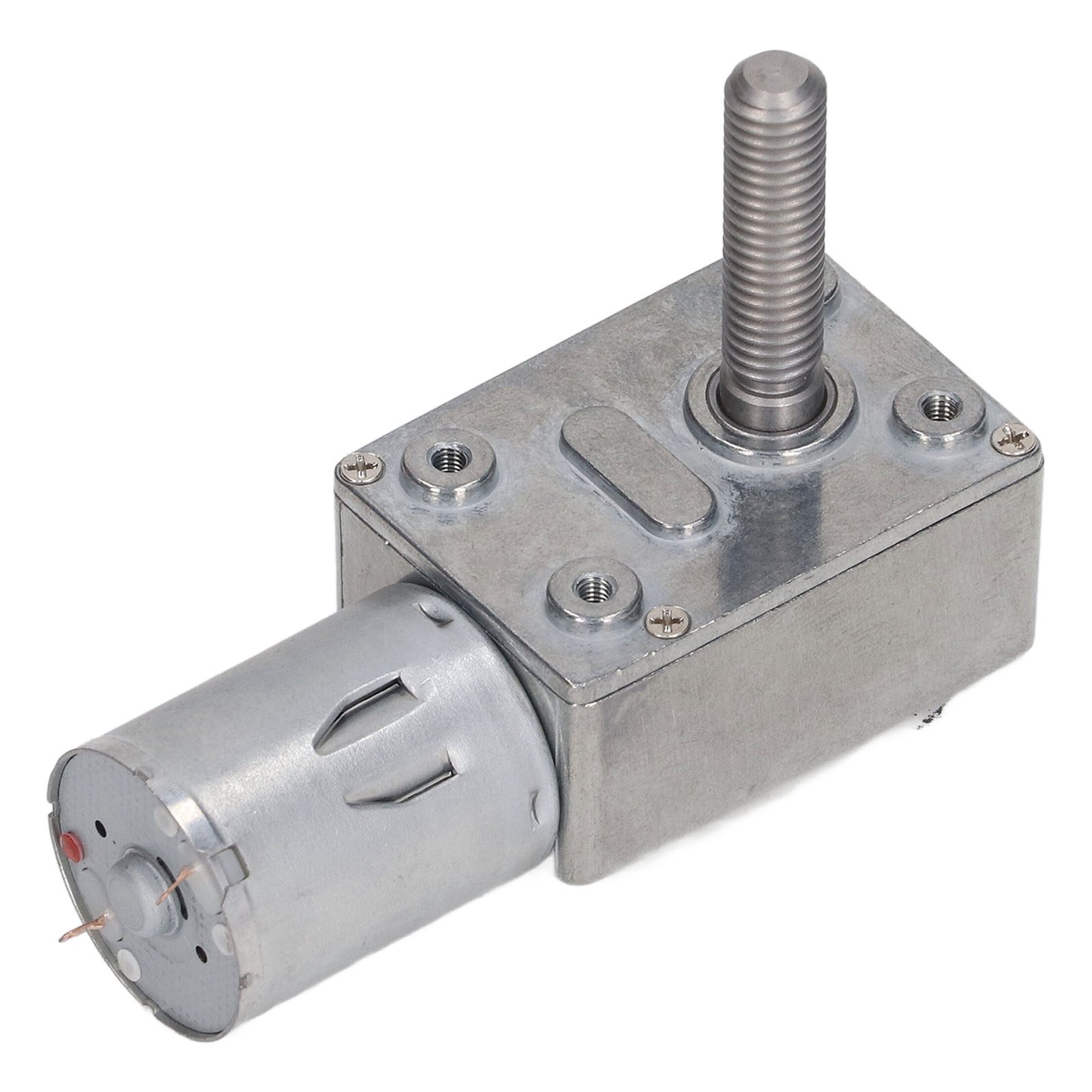 12v 90u/min Schneckengetriebemotor 4632-370, M8x33mm Welle, Geräuscharm, Hochpräzise, Kompaktes Gleichstromgetriebe