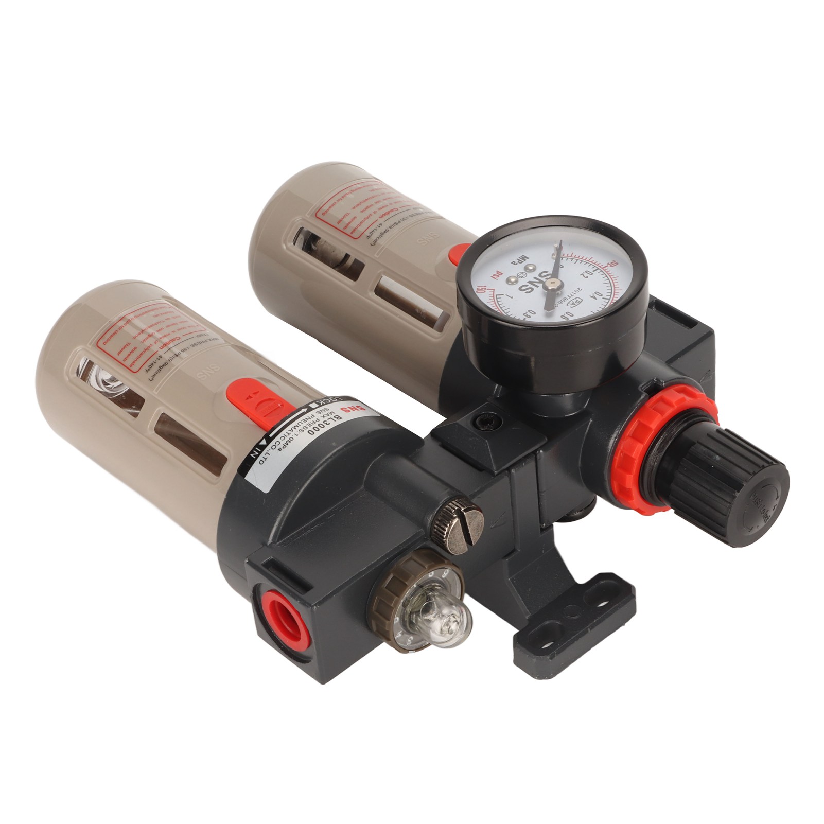 G3/8 Druckluftreglerfilter, Aluminiumlegierung, Hochleistungs-wasser-/ölabscheider