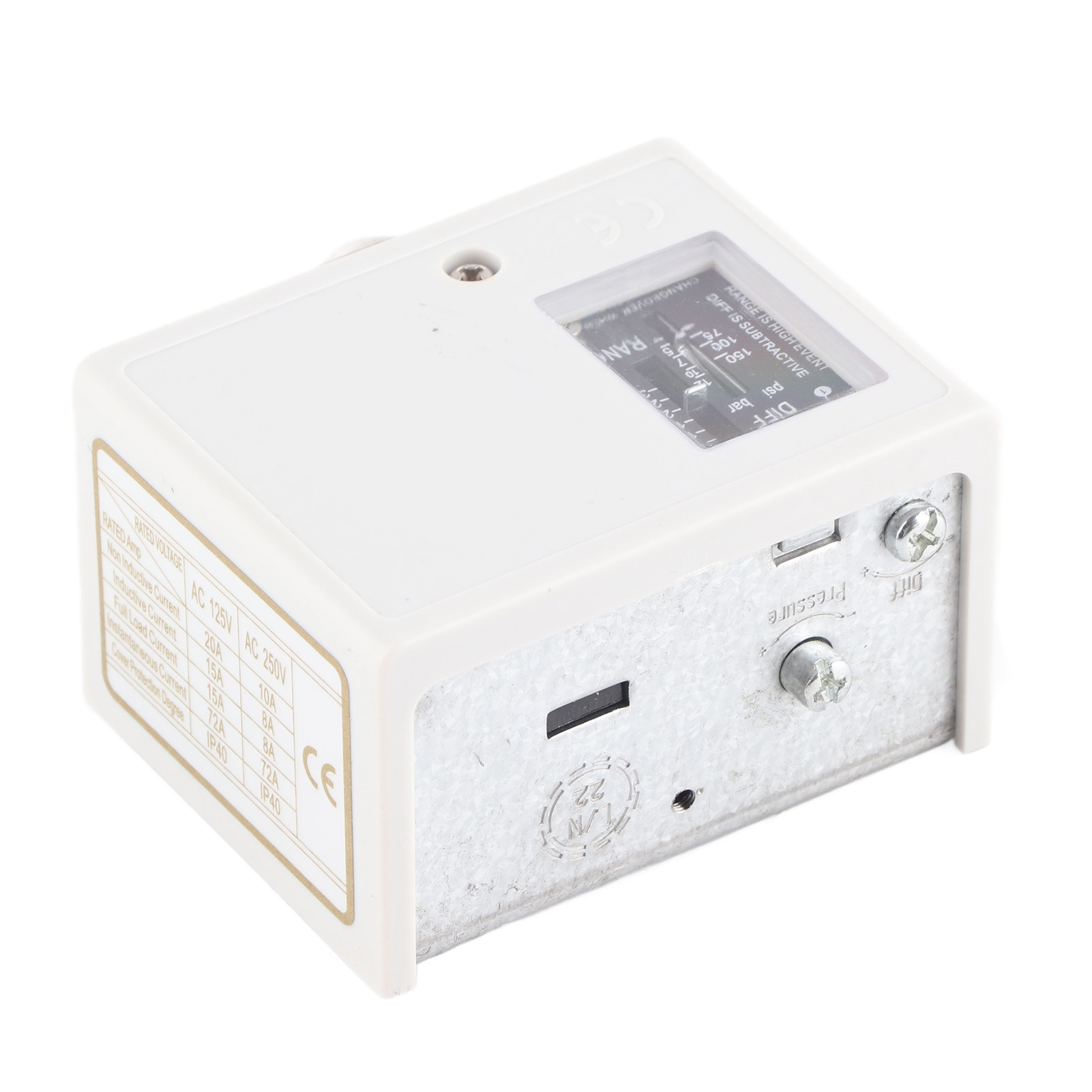 Luftdruckschalter Für Kompressor, Boiler, Trocknersteuerung, 30 Kg, Robuste Ausführung, Ac 125 V/250 V, Universelle Schnittstelle