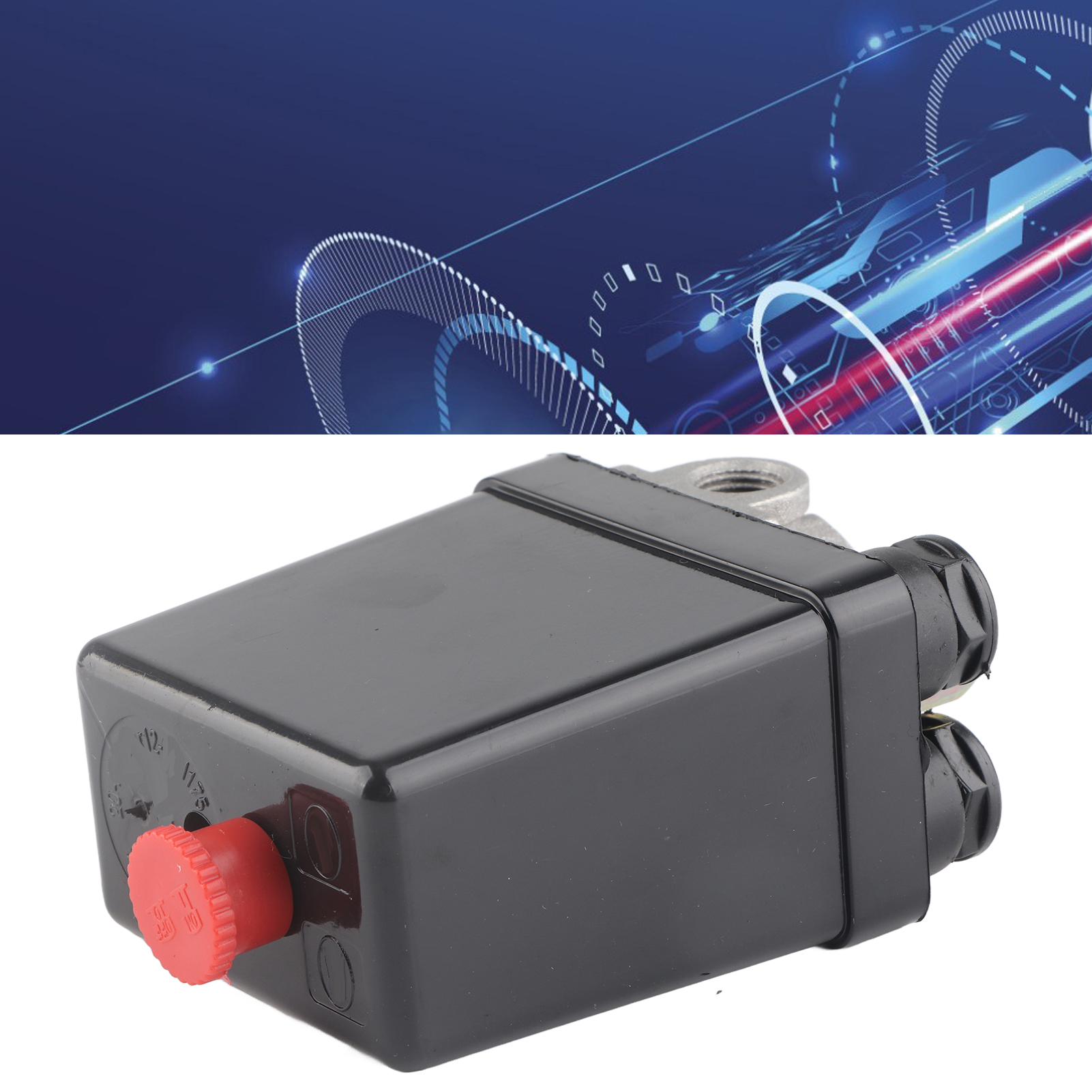 4-wege-druckregler Für Luftkompressor, Einstellbares Reduzierventil, 160-psi-druckschalter, Werkstatt-wartungsset, Edelstahl.