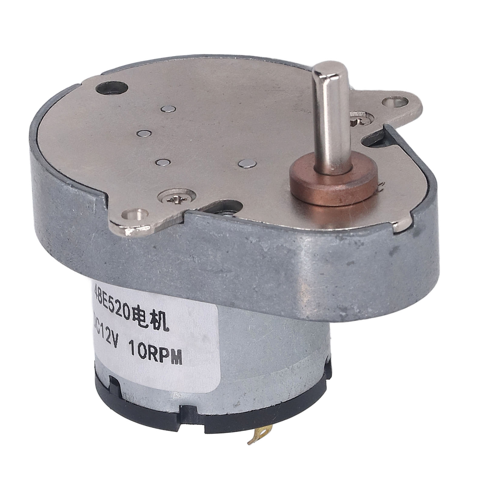 12-v-gleichstrom-getriebemotor, 10 U/min, Exzenterwelle Aus Messing Und Aluminium, Verstärktes Lager, Leistungsstarkes Untersetzungsgetriebe