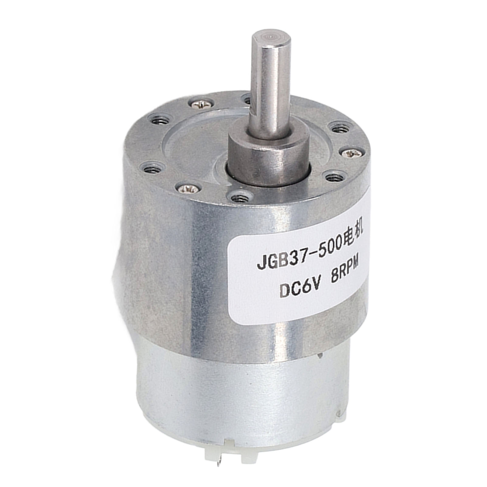 6v Gleichstrom-getriebemotor, 8 U/min, Gehäuse Aus Aluminium Und Messing, Hohe Härte, Verschleißfest, Stabiler Drehzahlminderer Für Heimwerkerprojekte.