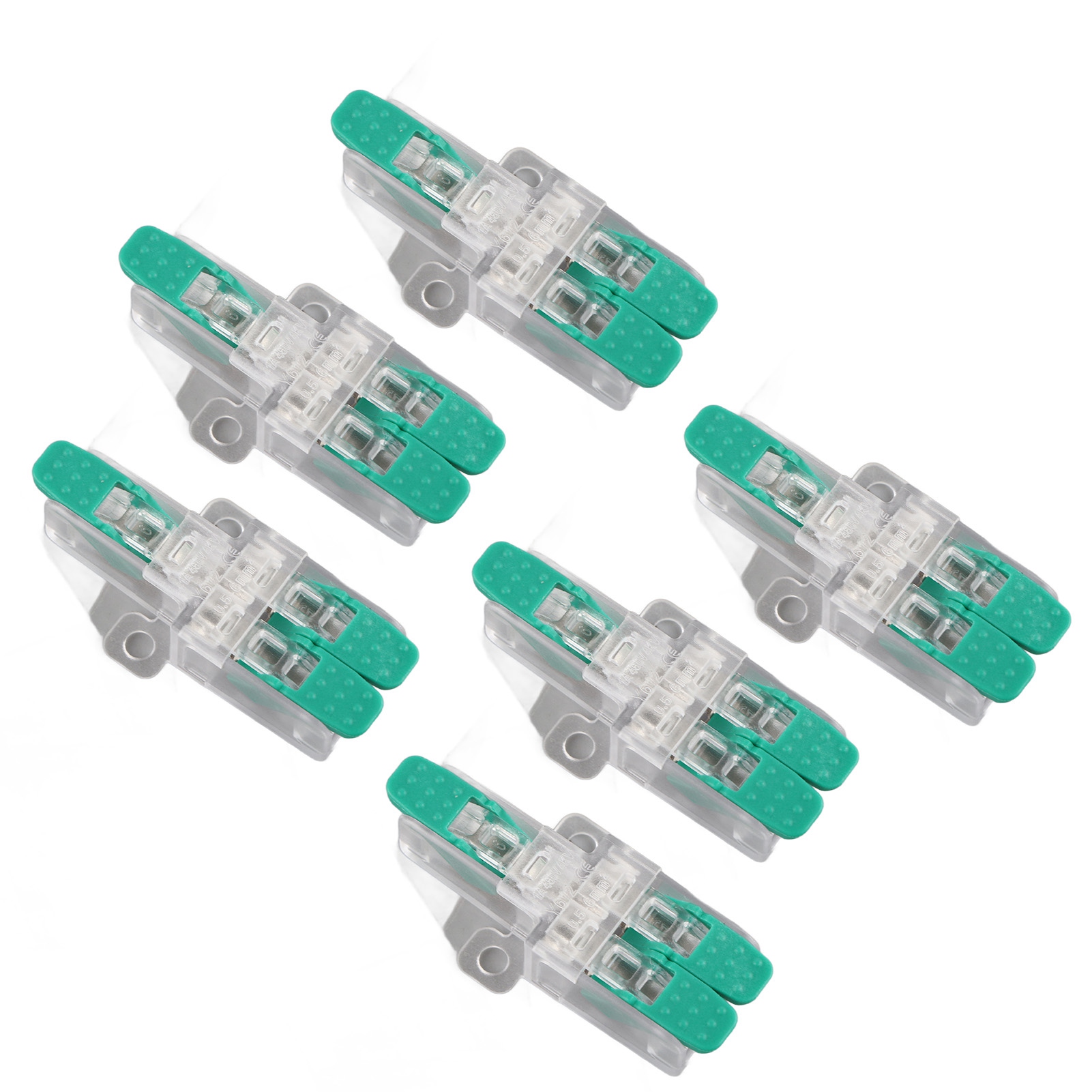 20-teiliger Hebel-drahtverbinder, 1 Eingang, 2 Ausgänge, 41 A, 450 V, 0,5–6 Mm², 10–20 Awg, Schnellanschluss