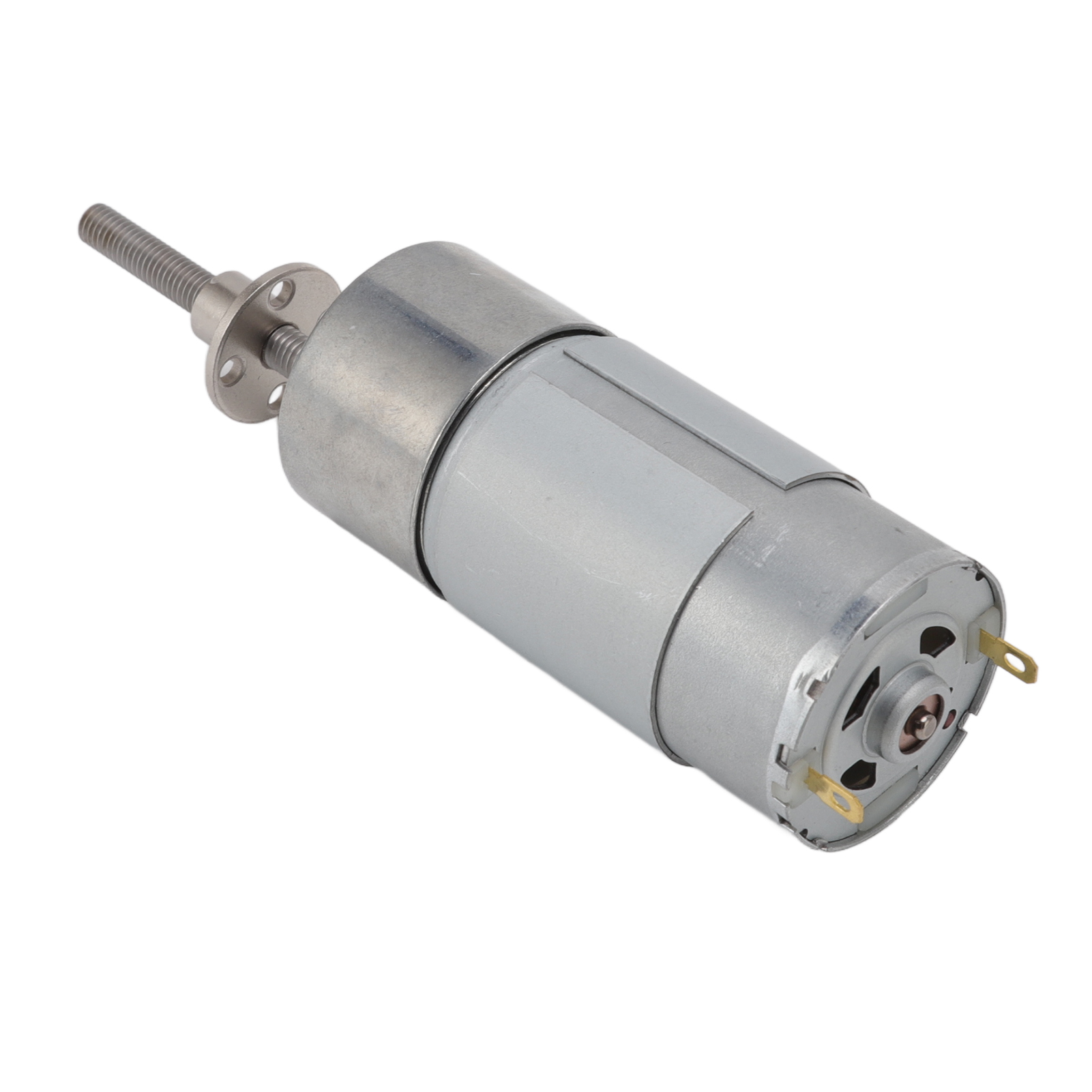 12-v-gleichstrom-getriebemotor, Gehäuse Aus Aluminiumlegierung, Spule Aus Messing, Rechts-/linkslauf, Mit Flansch, M6, 900 U/min, Robuste Welle