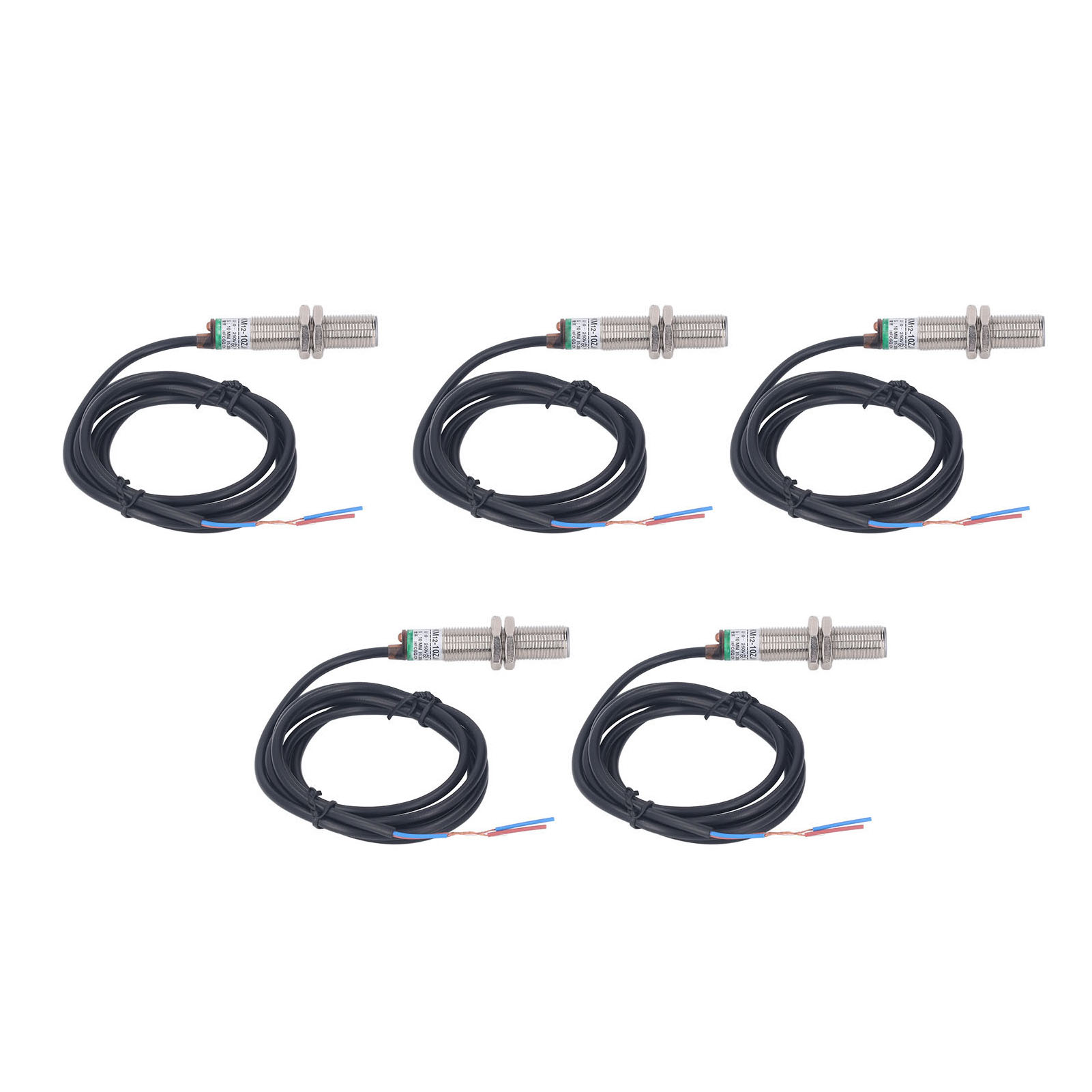 Ip65 Wasserdichter, Berührungsloser Näherungsschalter, 2-adrig, Normalerweise Offen, Induktiver Sensor, 5 Stück, 0–250 V