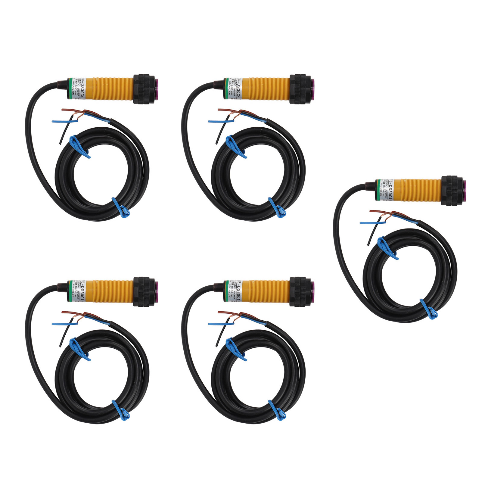 5-teiliger Fotoelektrischer Infrarot-hindernisvermeidungssensor, Näherungsschalter Für Intelligente Roboter, 10–36 V Dc, Hindernisvermeidungsdetektor, Ir-sensormodul