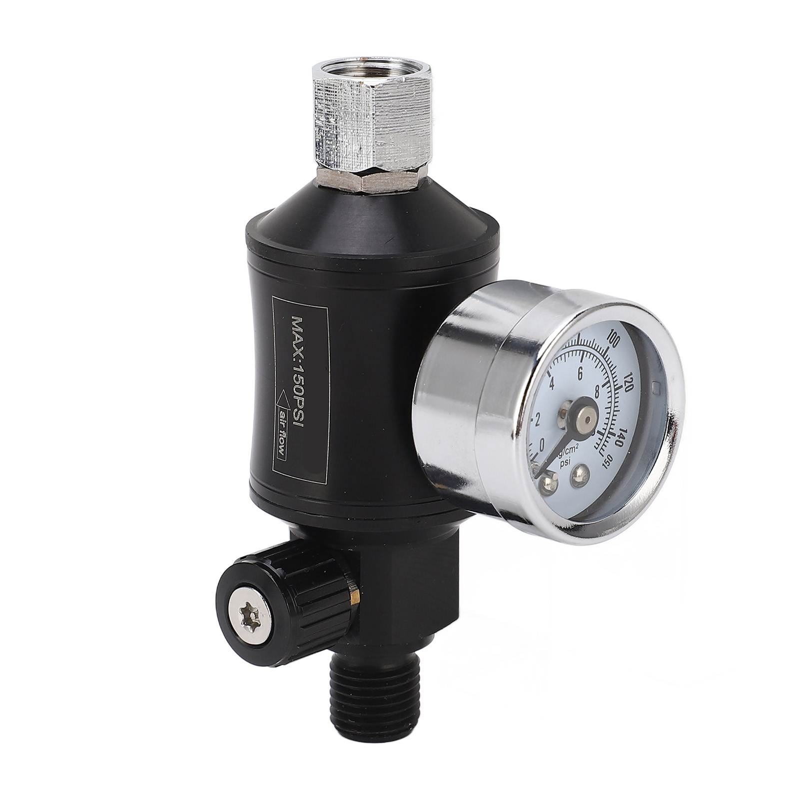 Luftdruckregler Mit Manometer, Pneumatischem Filter, Einstellventil Für Farbpistole, 1/4 Npt Ein-/auslass.