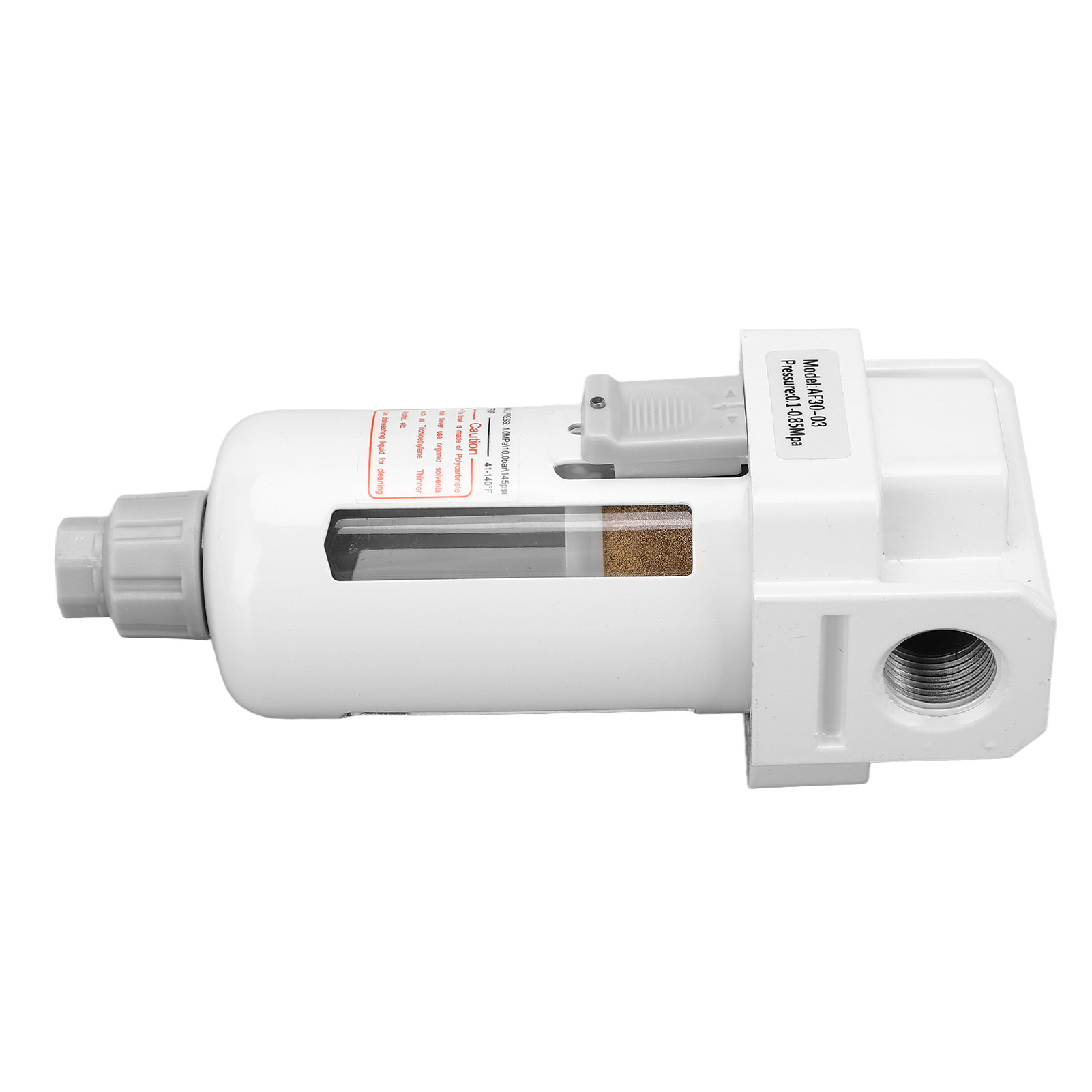 G3/8-zoll-luftfilter Mit Manometer, Druckluftdruckregler 0,1–0,85 Mpa, Integrierter Wasserablauf