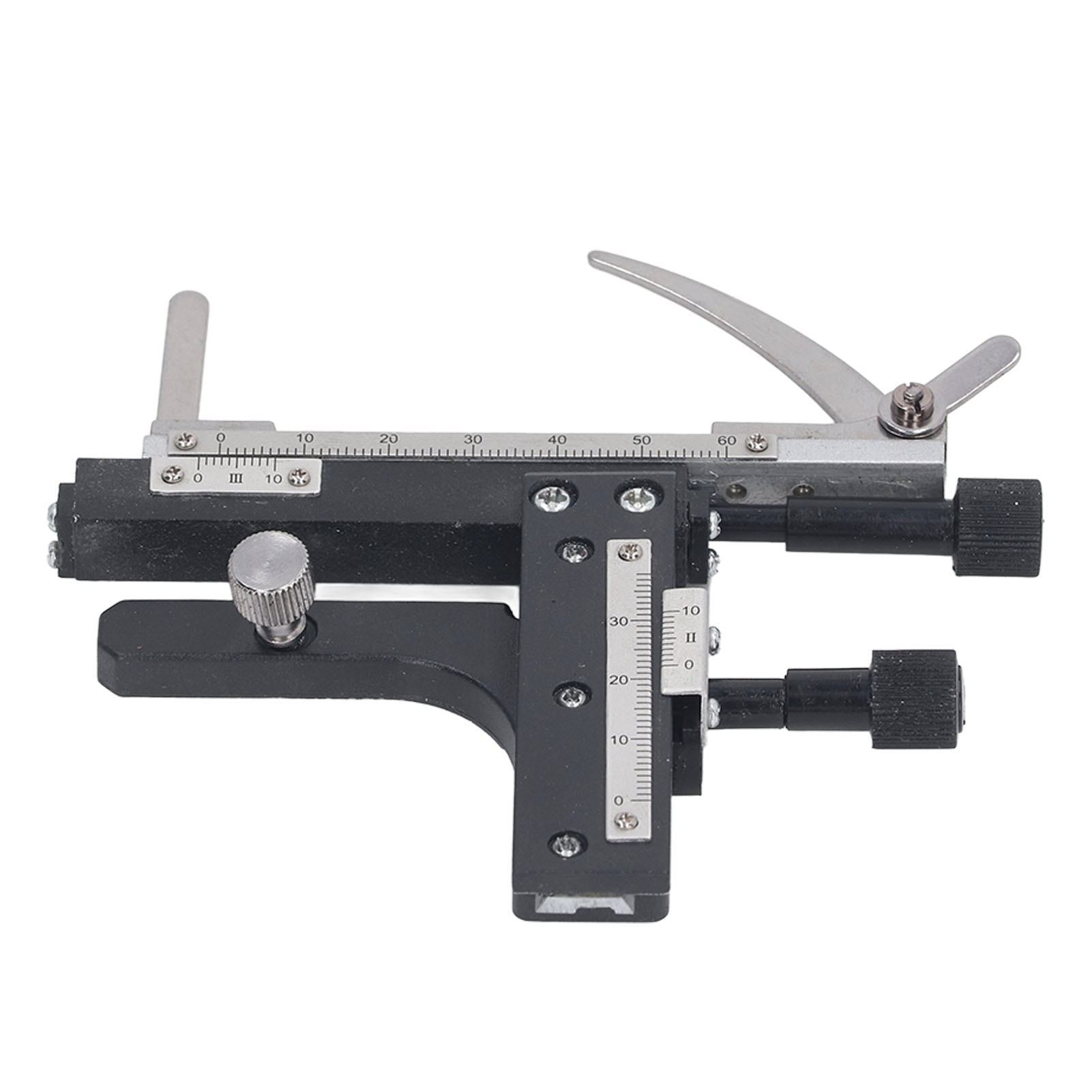 Bidirektionaler Wegmikrometer Für Mikroskope, Mechanischer Tisch Aus Aluminiumlegierung, 4-achsige Bewegliche Skala, Xy-genauigkeit