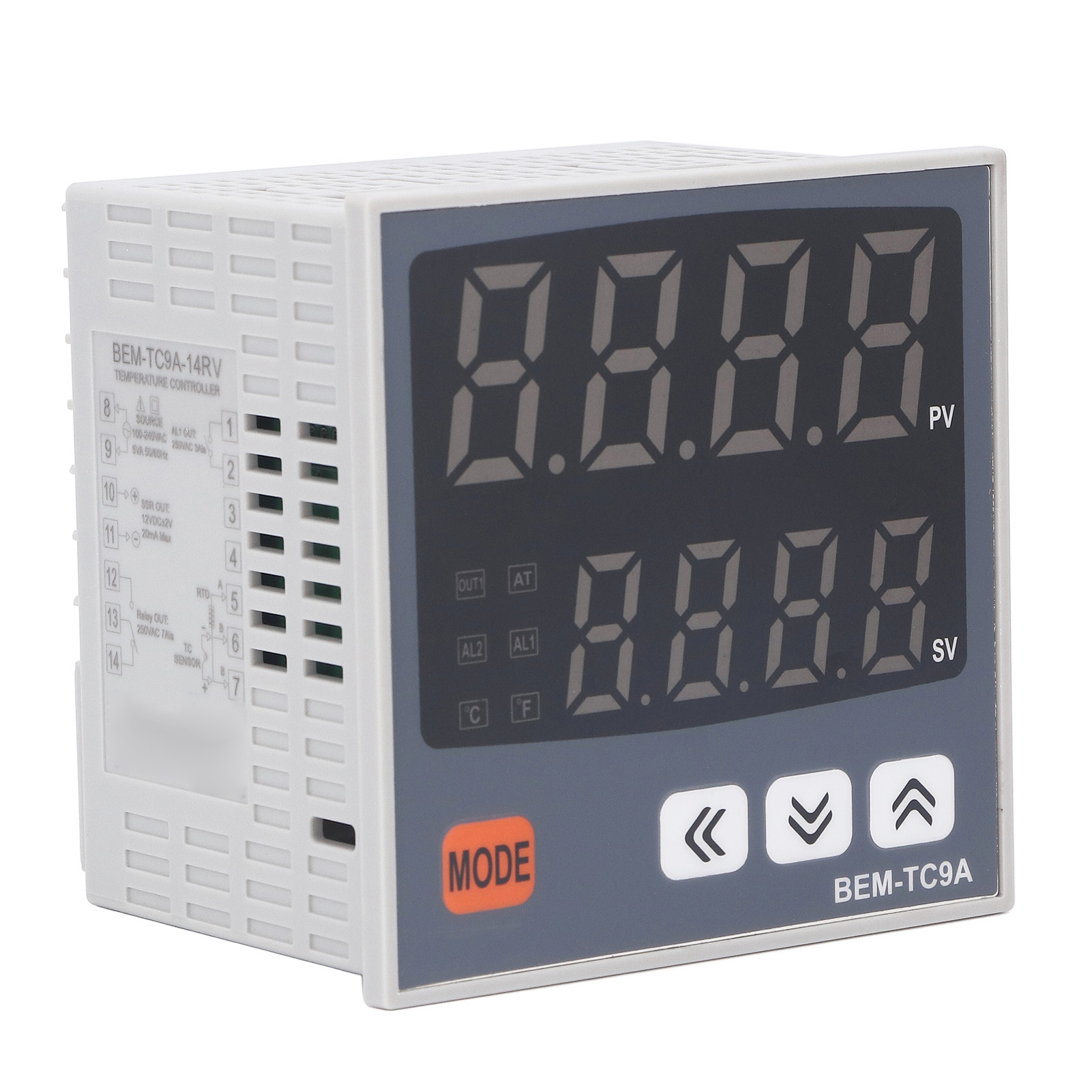 Intelligenter Digitaler Pid-thermostat 96x96mm, Temperaturregler Mit Zwei Ausgängen 100-240vac, Präziser Digitaler Regler Für Heizung Und Kühlung.