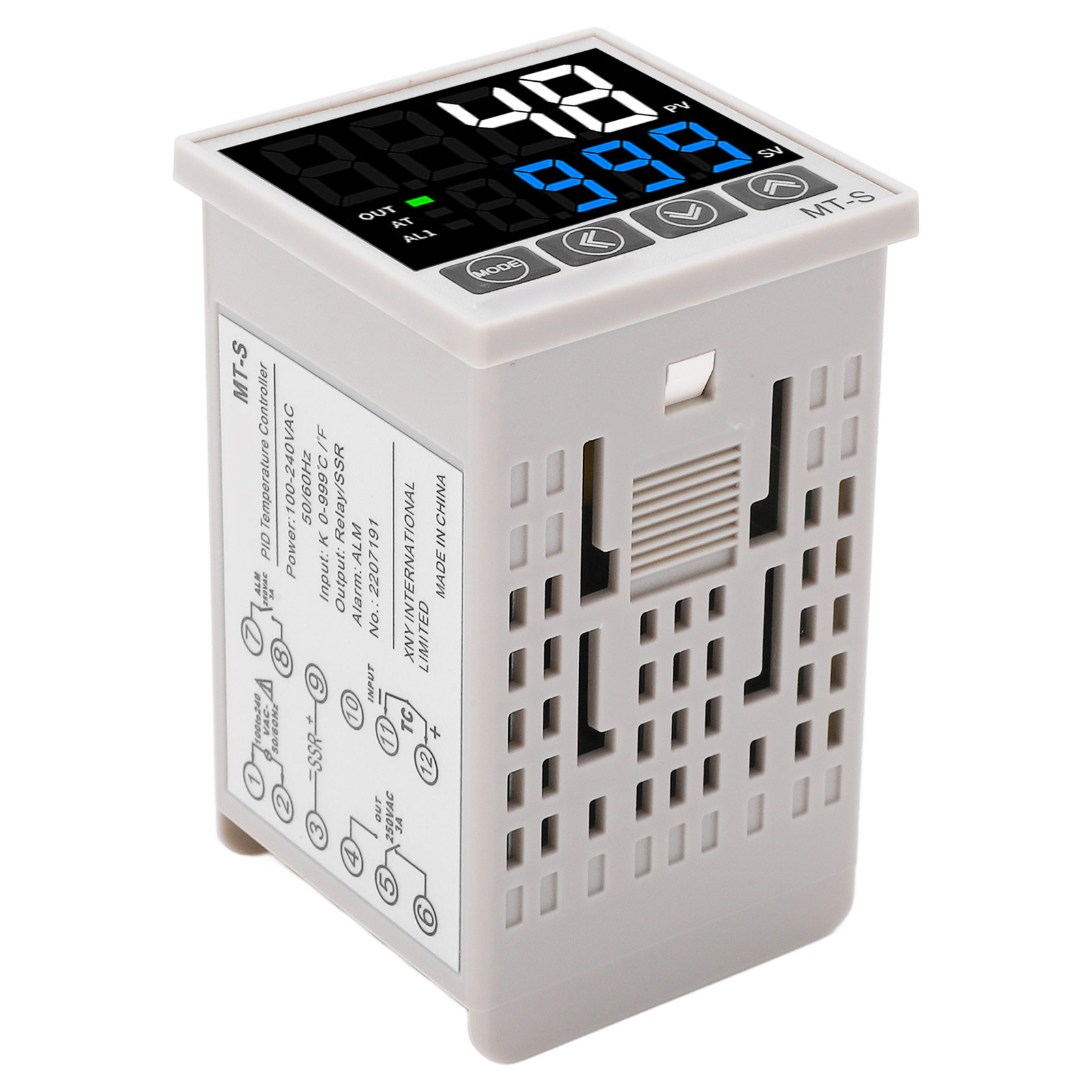 Intelligenter Digitaler Pid-temperaturregler 48x48mm, Digitalanzeige, Automatische Steuerung, Ac100-240v Stromversorgung, Präzisions-temperaturregelungsinstrument.