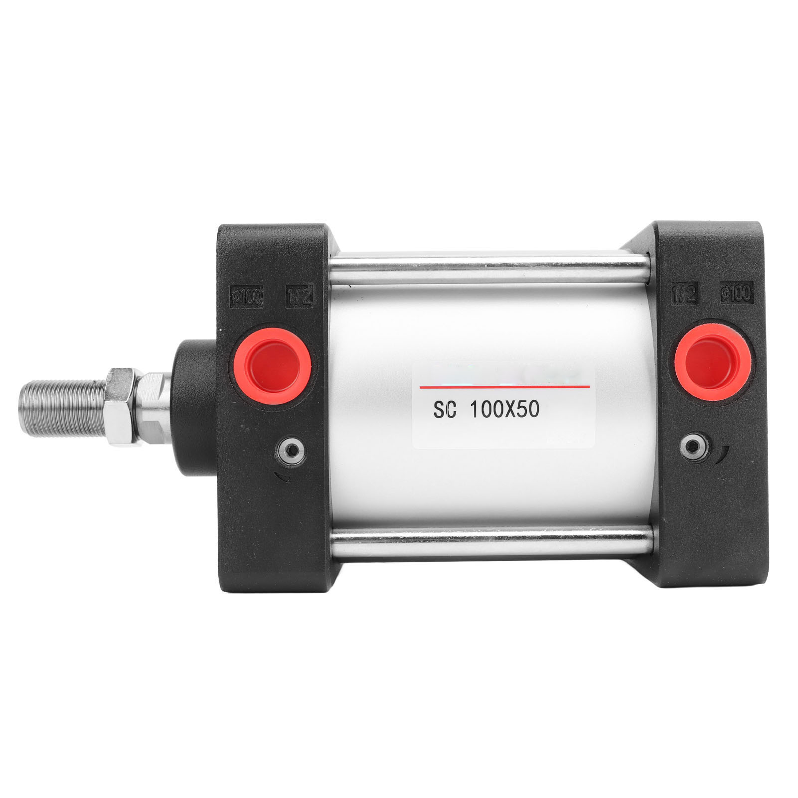 Pneumatikzylinder Sc100x50, 100 Mm Bohrung, 50 Mm Hub, M20 Kolbenstange, Abgedichtet, Leckagefrei, Druck 0,1–0,9 Mpa