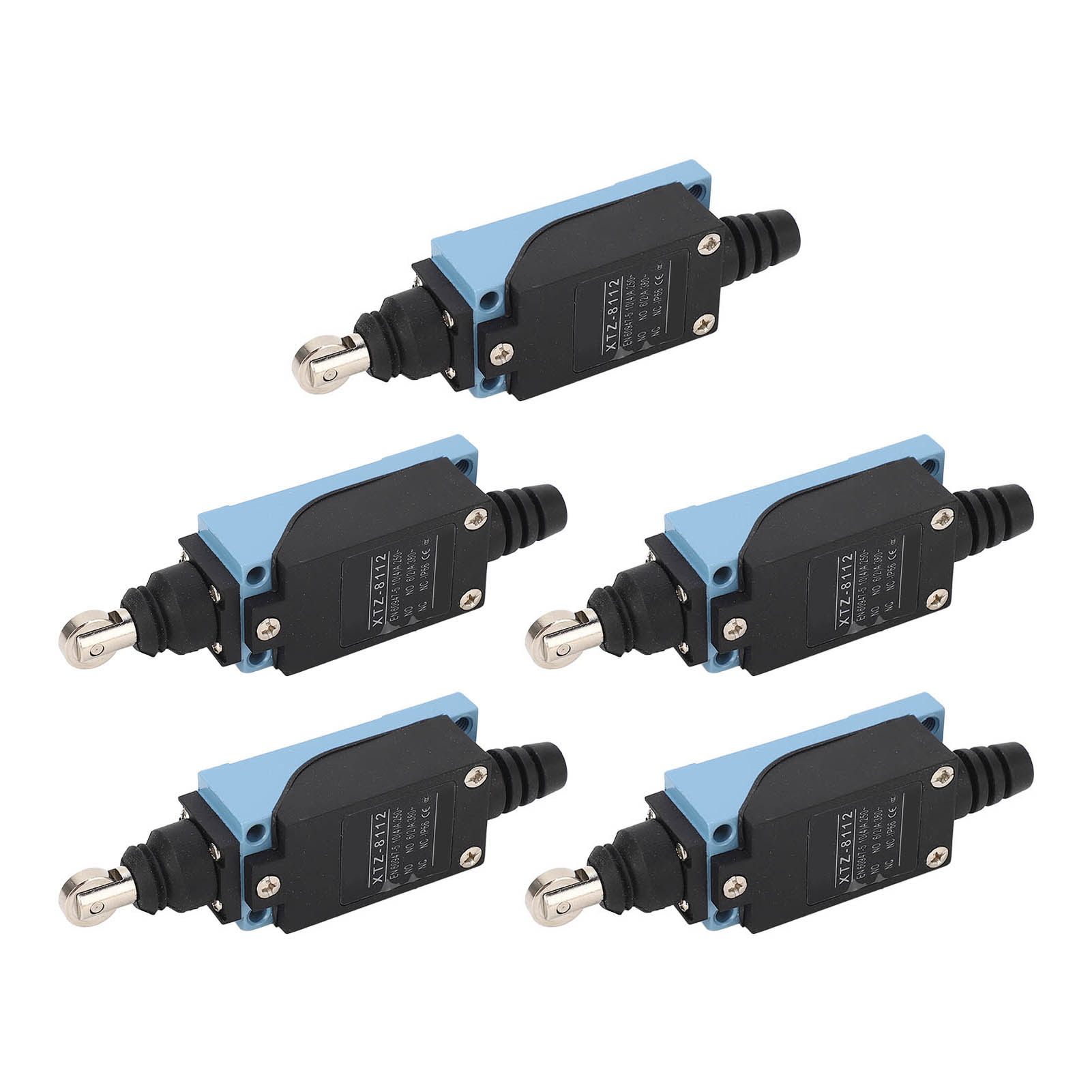 Ip66 Rollenhebel-endschalter, 5 Stück, Doppelfedermechanismus, Momentkontakt, 250v 380v, Robust Und Wasserdicht.