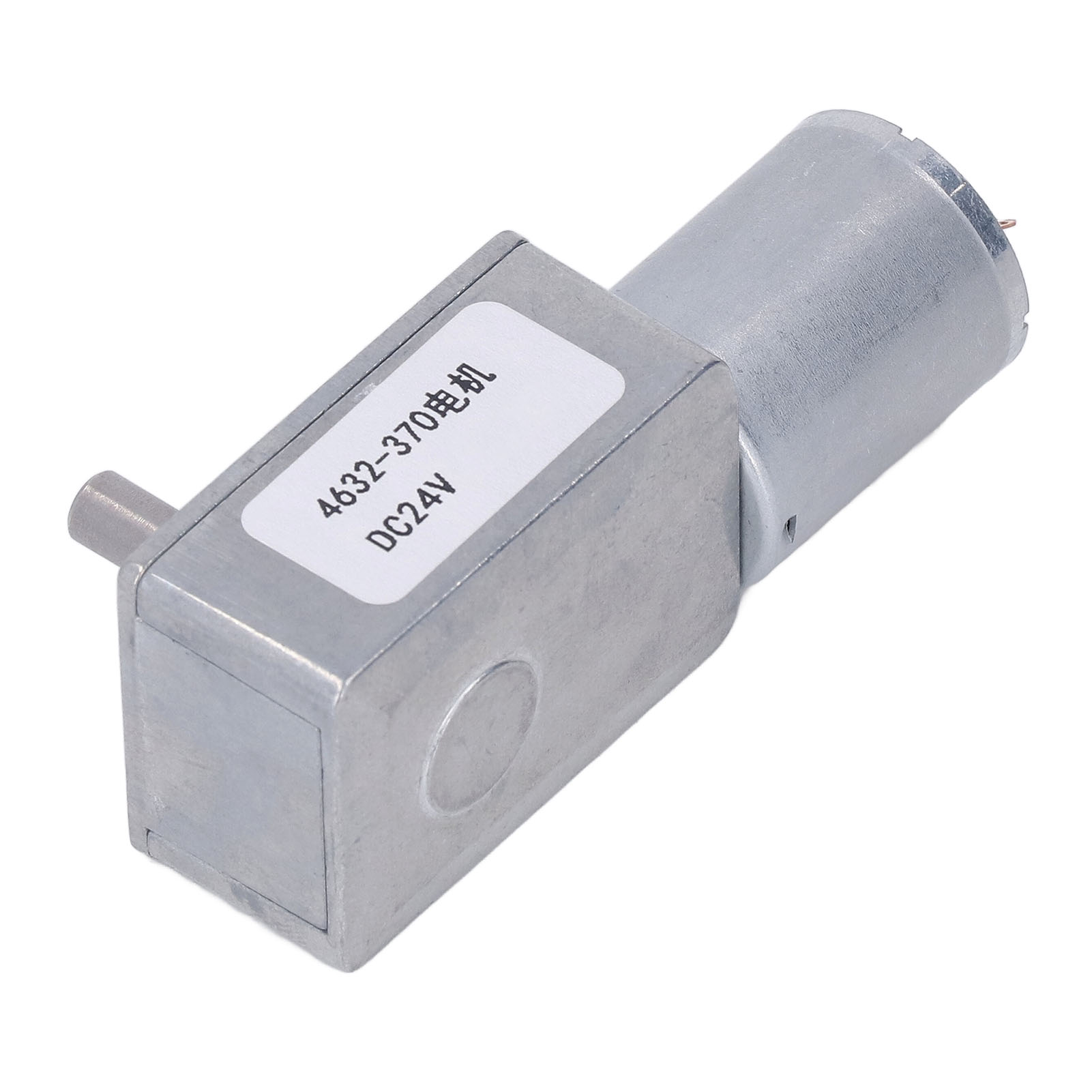 24v Gleichstrom-getriebemotor Mit Selbsthemmung, 375 U/min Untersetzungsgetriebe, Messingspule, Gehäuse Aus Aluminiumlegierung, Schneckengetriebemotor Für Tore, Vorhänge Und Automatische Anlagen.