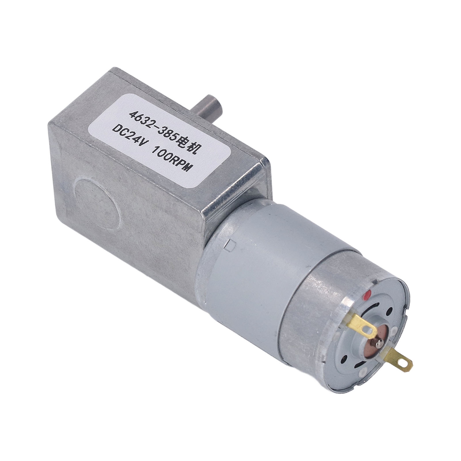 Turbogetriebener Getriebemotor, 100 U/min, Aluminiumlegierung Und Messing, Reversibel, Selbsthemmend, 24-v-gleichstromgetriebe