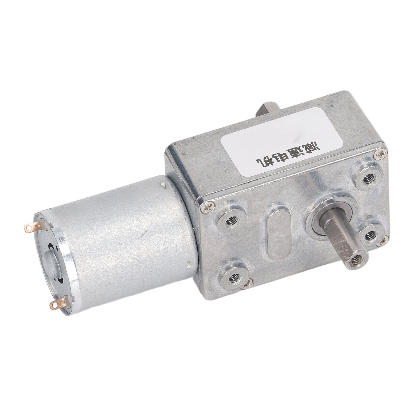 12-mm-schneckengetriebemotor, Doppelwelle, Selbsthemmend, Reversibel, Hohes Drehmoment, 12 V, 375 U/min Drehzahlminderer