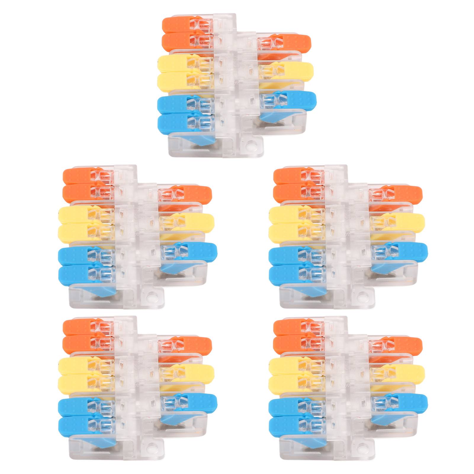 Elektrischer Steckverbinder Mit 3 Eingängen Und 6 Ausgängen, 41 A, 450 V, 5er-packung, Schnellverbinder Für 0,5–6 Mm² 10–20 Awg-drähte, Lötfreie Verbindung