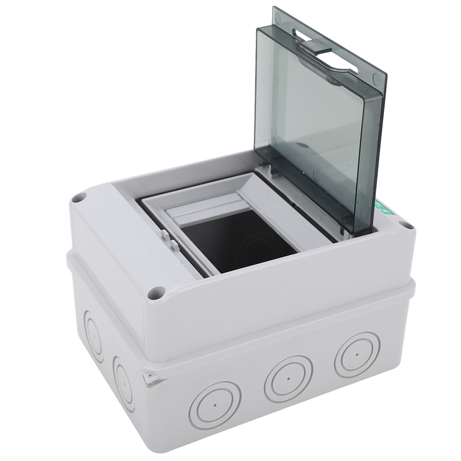 Wasserdichter 5-modul-sicherungskasten Ip65 Mit Transparenter Abdeckung, Elektrischer Verteilerkasten Für Den Innen- Und Außenbereich, Robuster Schutz.