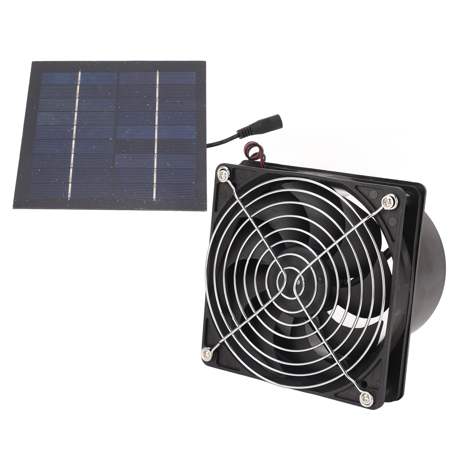 50-w-solarventilator Mit Panel, Effiziente Wärmeableitung, 5–12-v-luftabsaugung, Set Für Gewächshaus Und Dachboden