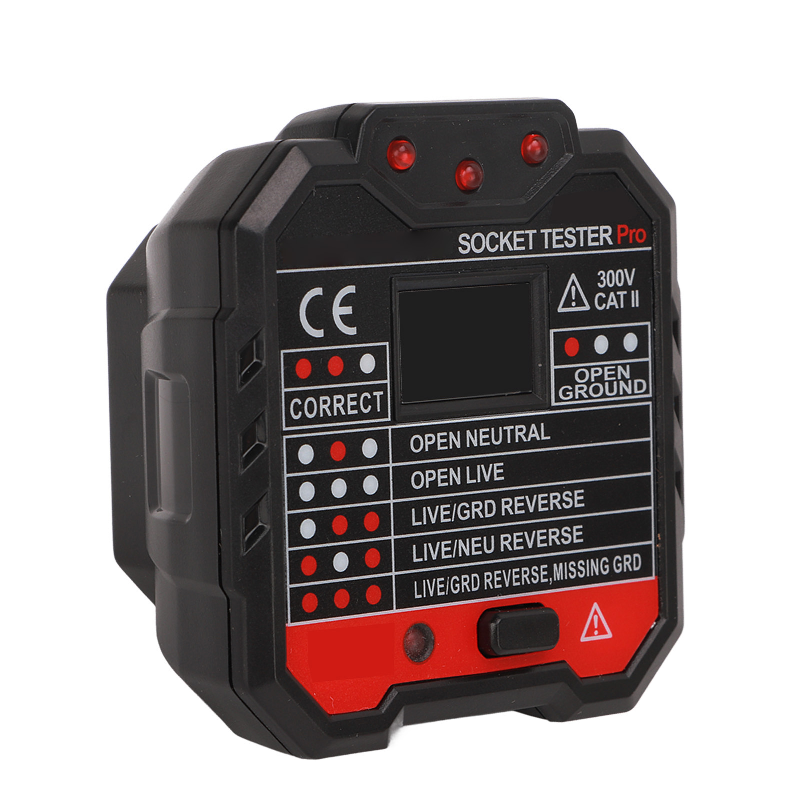 Steckdosentester, Polaritätsprüfer, Phasen- Und Spannungsprüfung, 48–250 V, Ht106d, Eu-stecker Für Den Hausgebrauch