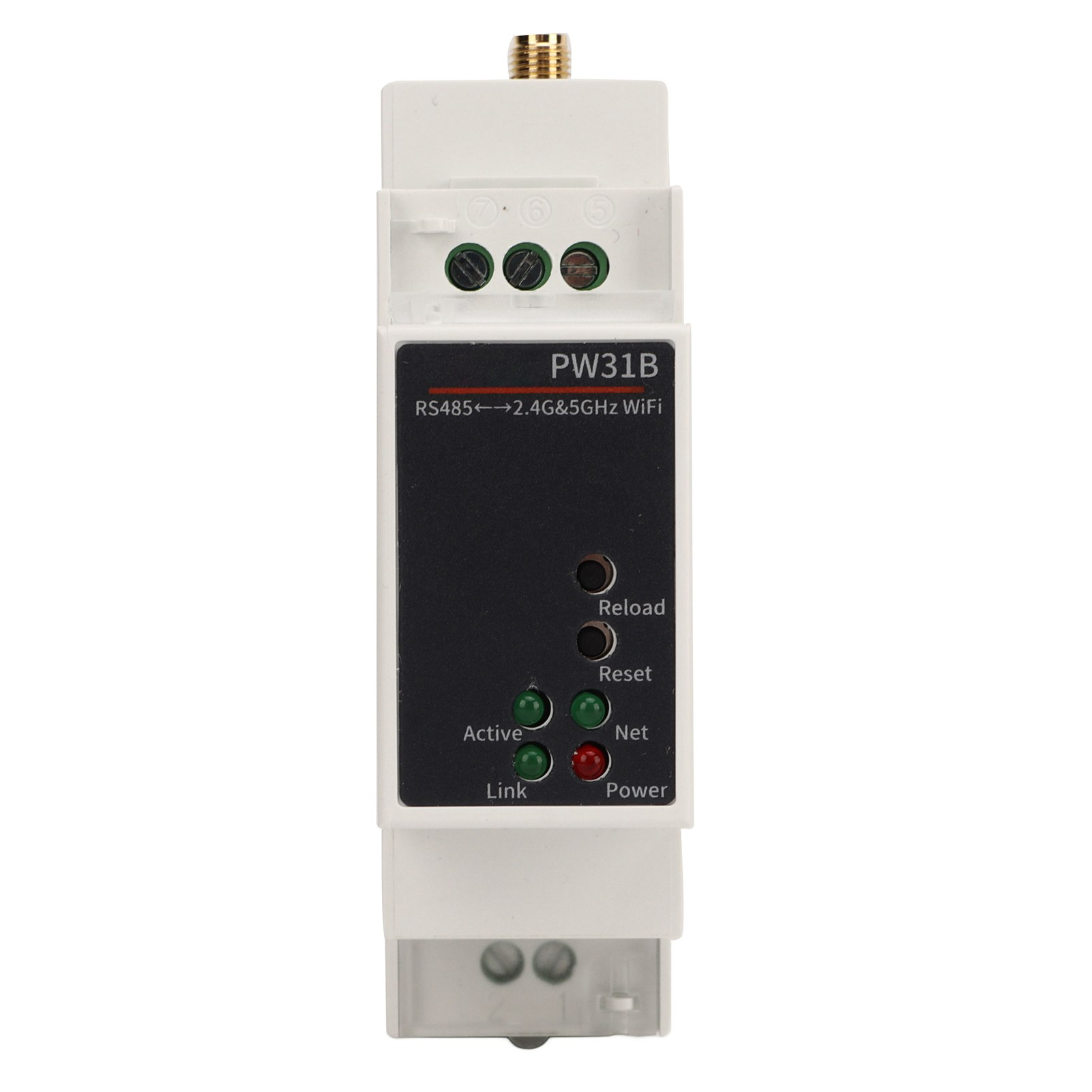 Pw31b H Iot Rs485 Zu Dualband 2,4/5 Ghz Wlan-seriell-server, Din-schienen-konverter, 100–240 V Netzteil