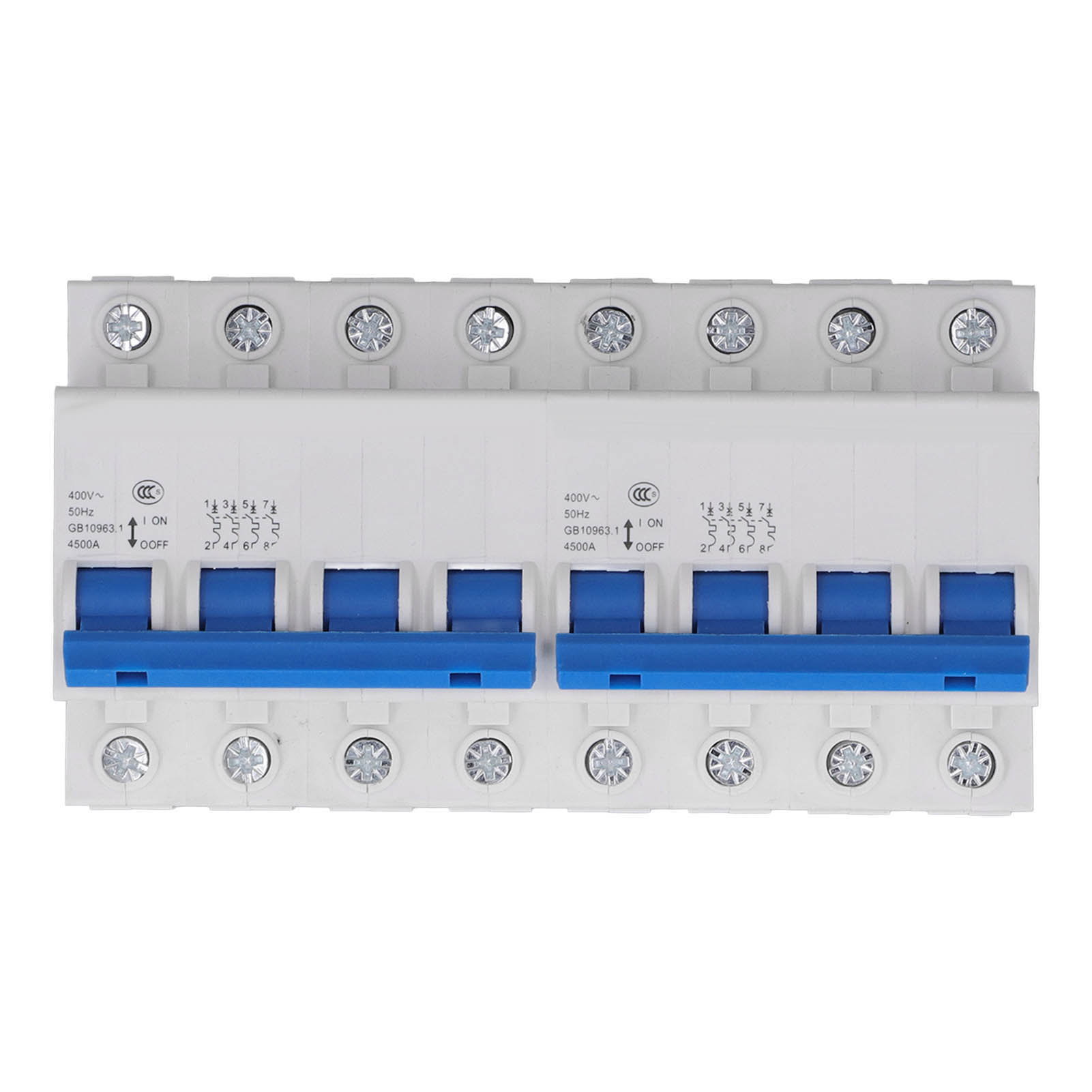 Manueller Doppelstromumschalter 4p+4p 6000a Ac400v, Mini-leitungsschienen-leistungsschalter, Automatischer Umschalter, Notstromversorgung, Modulare Installation.