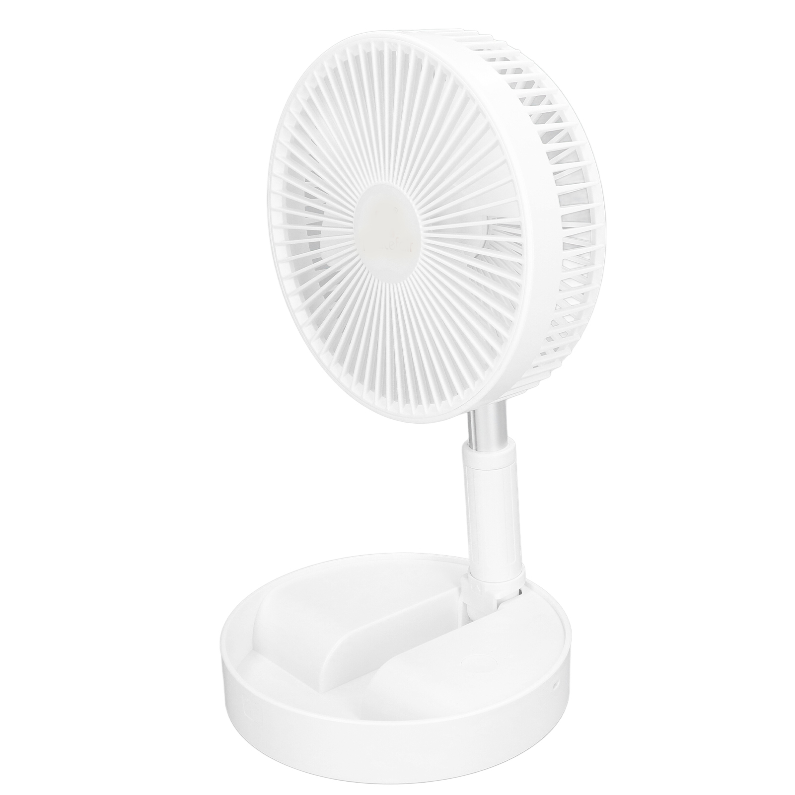 Wiederaufladbarer, Faltbarer Usb-tischventilator, 4 Geschwindigkeitsstufen, Leise (45 Db), Höhenverstellbar, Faltbar, 7200 Mah, Tragbar
