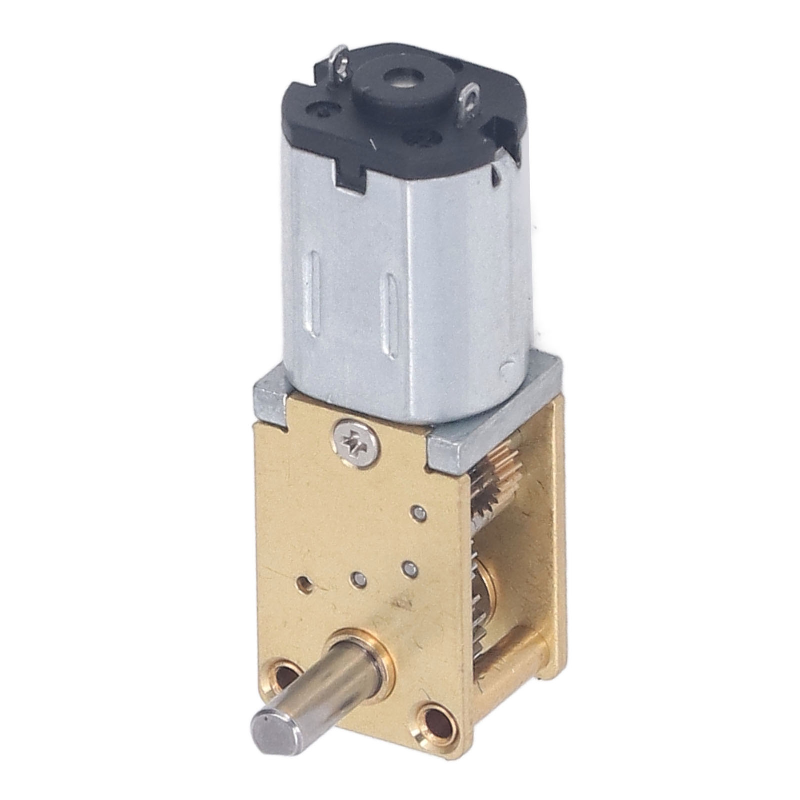12-v-gleichstrom-getriebemotor Mit Festem Sockel, Einwellig, Hohes Drehmoment, 7,5-mm-schneckengetriebe, 27 U/min (übersetzung 1:603) Für Heimwerkerprojekte