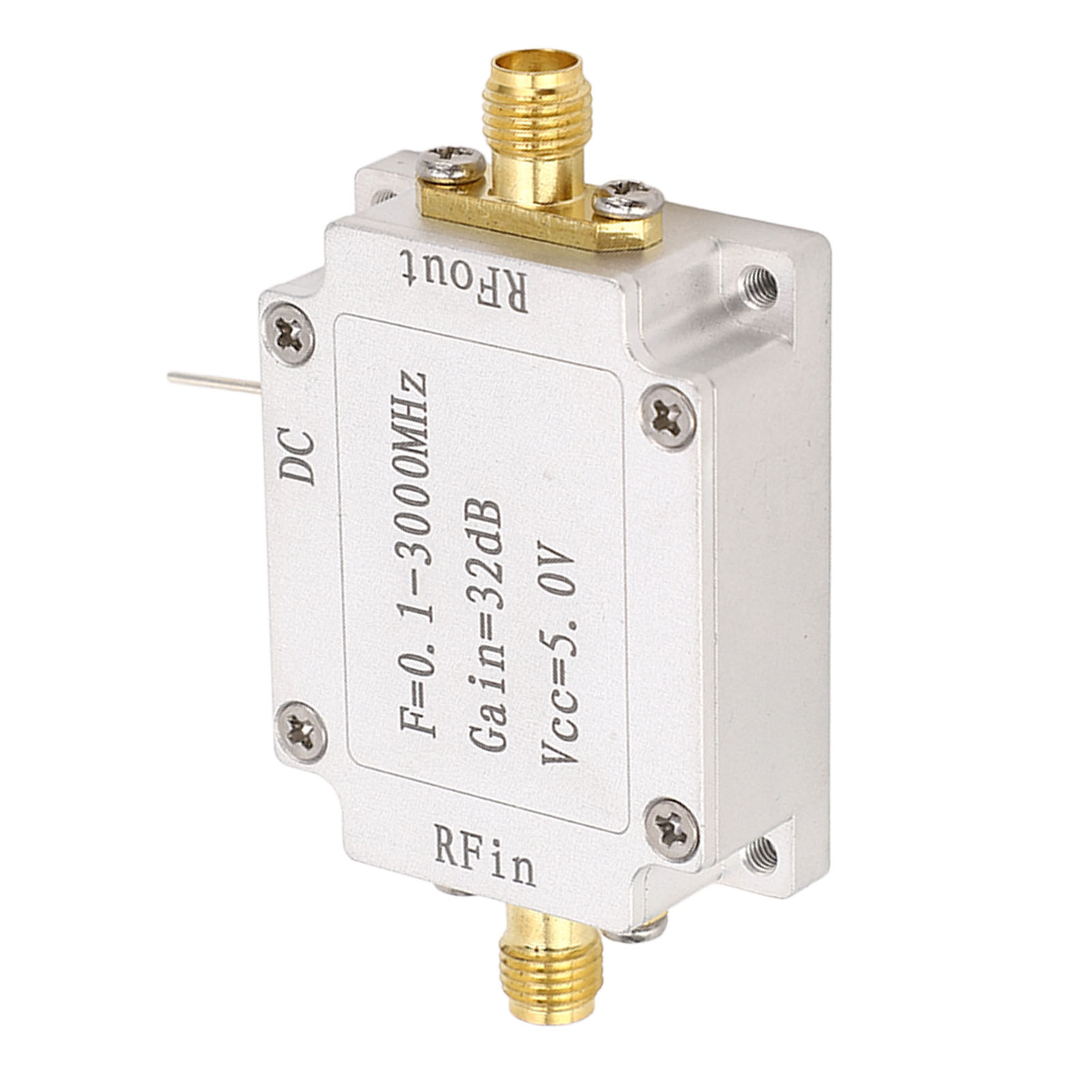 Rauscharmes Hf-verstärkermodul 0,1–3000 Mhz, Automatische Steuerplatine Zur Signalmessung, 5-v-netzteil