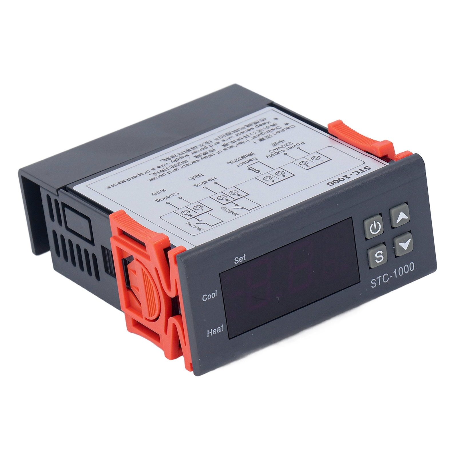 Intelligenter Digitaler Thermostat Mit Ntc-sensor, Einstellbarer Digitalanzeige 220vac, Bereich -50 Bis 99°c, Präziser Temperaturregler Für Heizung Und Kühlung.