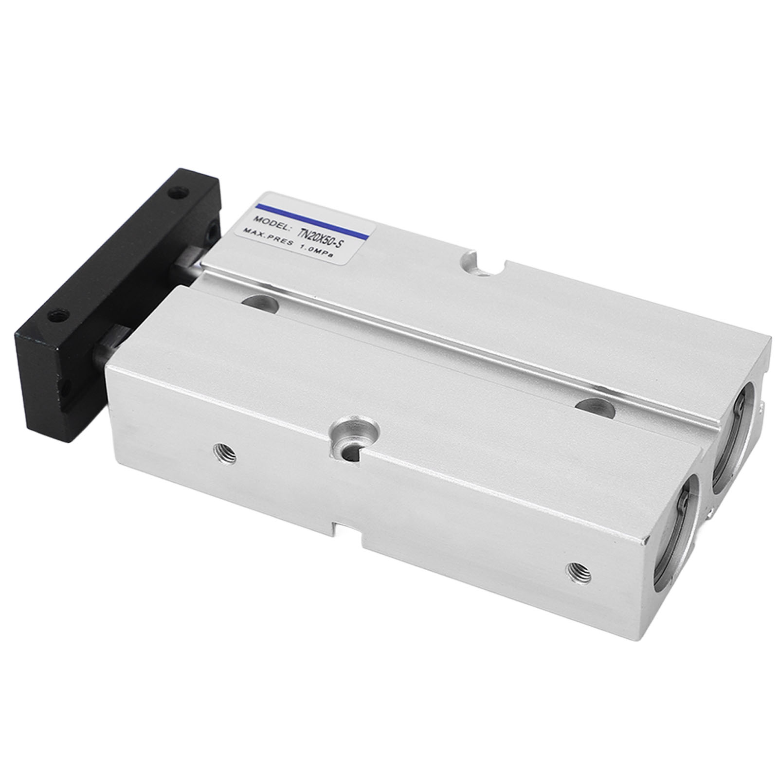 Doppeltwirkender Pneumatikzylinder, 20 Mm Bohrung, 50 Mm Hub, Doppelkolbenstange, Mit Magnet, Kompaktzylinder Für Die Automatisierung.