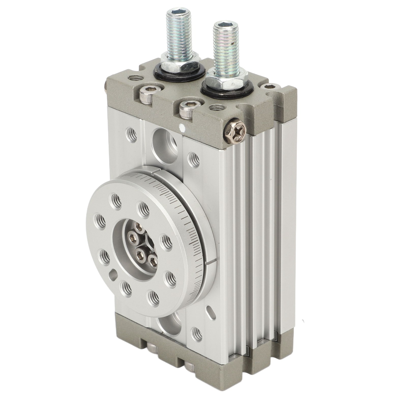 Pneumatischer Drehzylinder 10a, Hochfeste Aluminiumlegierung, Abgedichtet, Einstellbarer Winkel 0-190°, Robuster Drehzylinder Für Die Industrielle Automatisierung