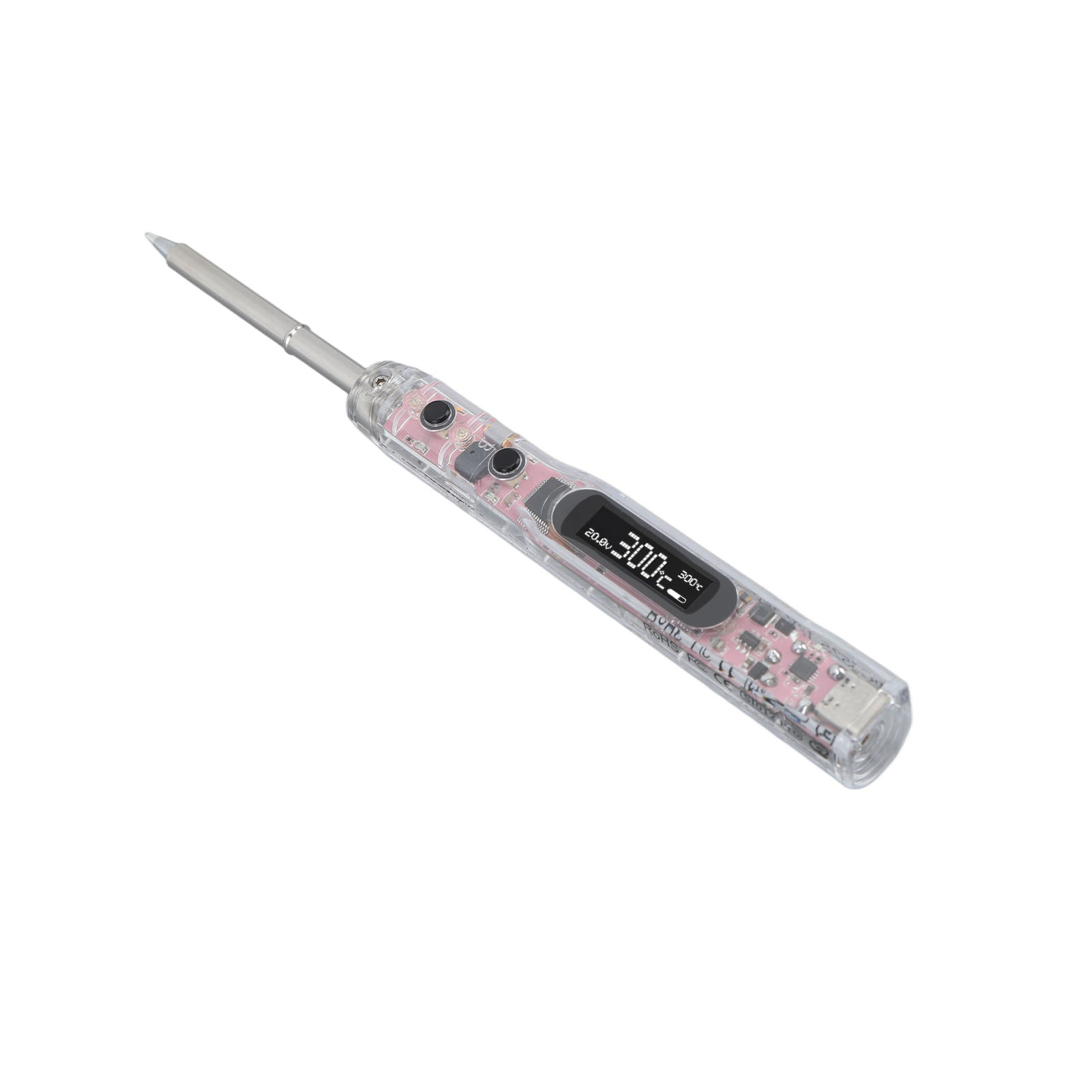 Elektrischer Lötkolben Mit 0,91-zoll-spitze, Oled-konstanttemperaturanzeige, Dc12-25v Lötkolben