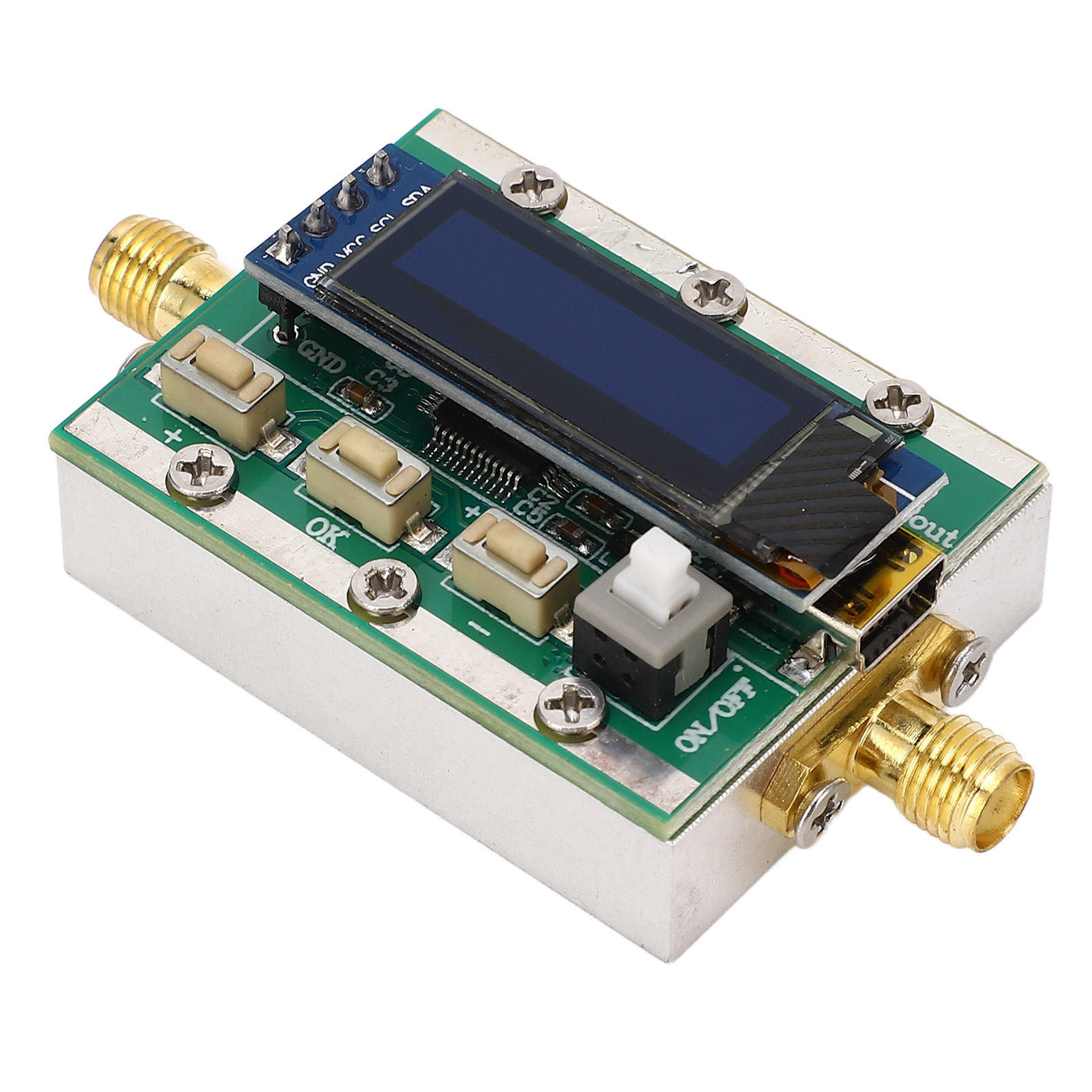 Programmierbarer Hf-dämpfungsregler, 1–3800 Mhz, Digitales Modul, 0–31 Db Einstellbar In 1-db-schritten, Cnc-gefrästes Aluminiumgehäuse, 5-v-pc-steuerung