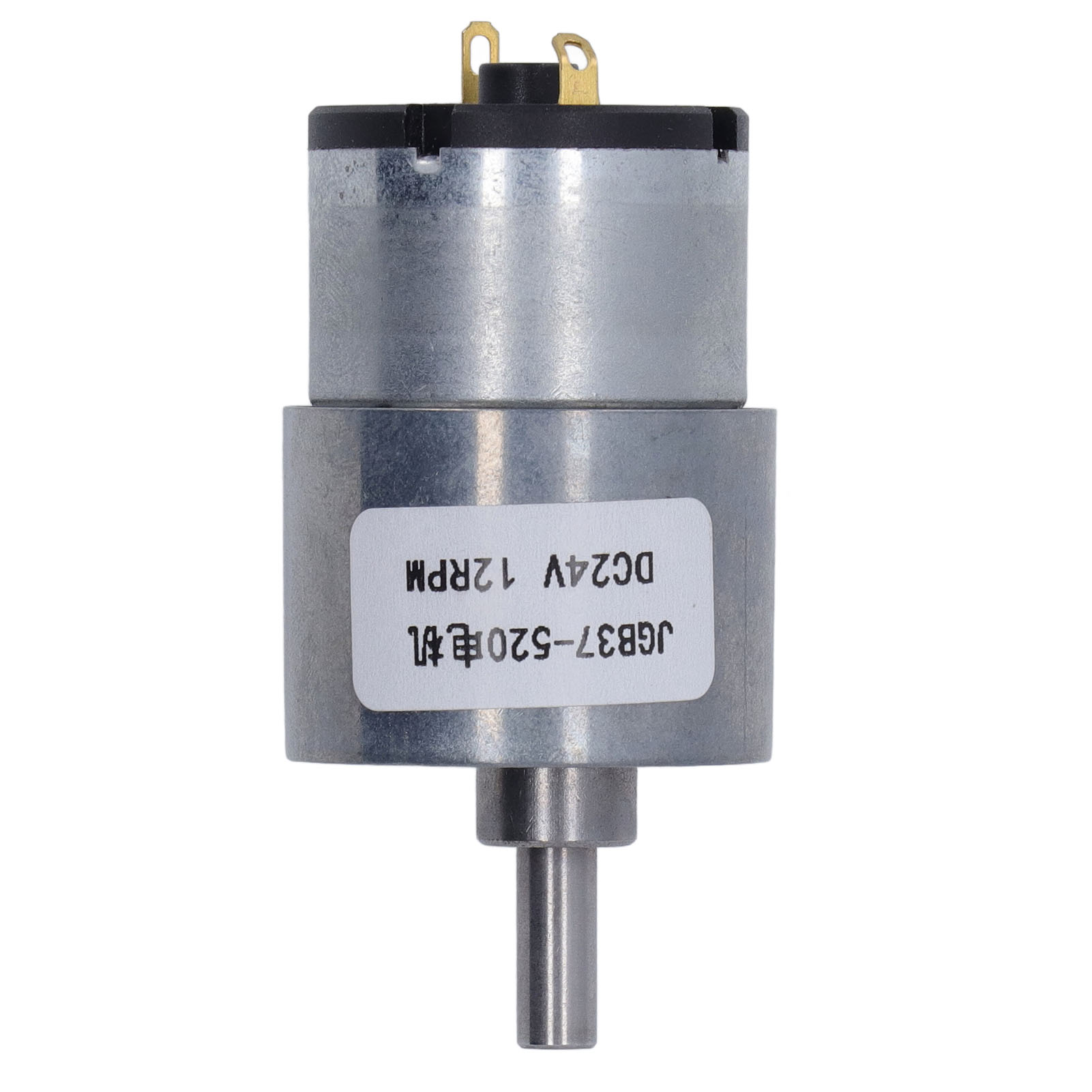 24-v-gleichstrom-getriebemotor, 12 U/min, Mit Hall-encoder, Gehäuse Aus Aluminium Und Messing, Verstärktes Lager, Stabile Kraftübertragung, Präzises Untersetzungsgetriebe