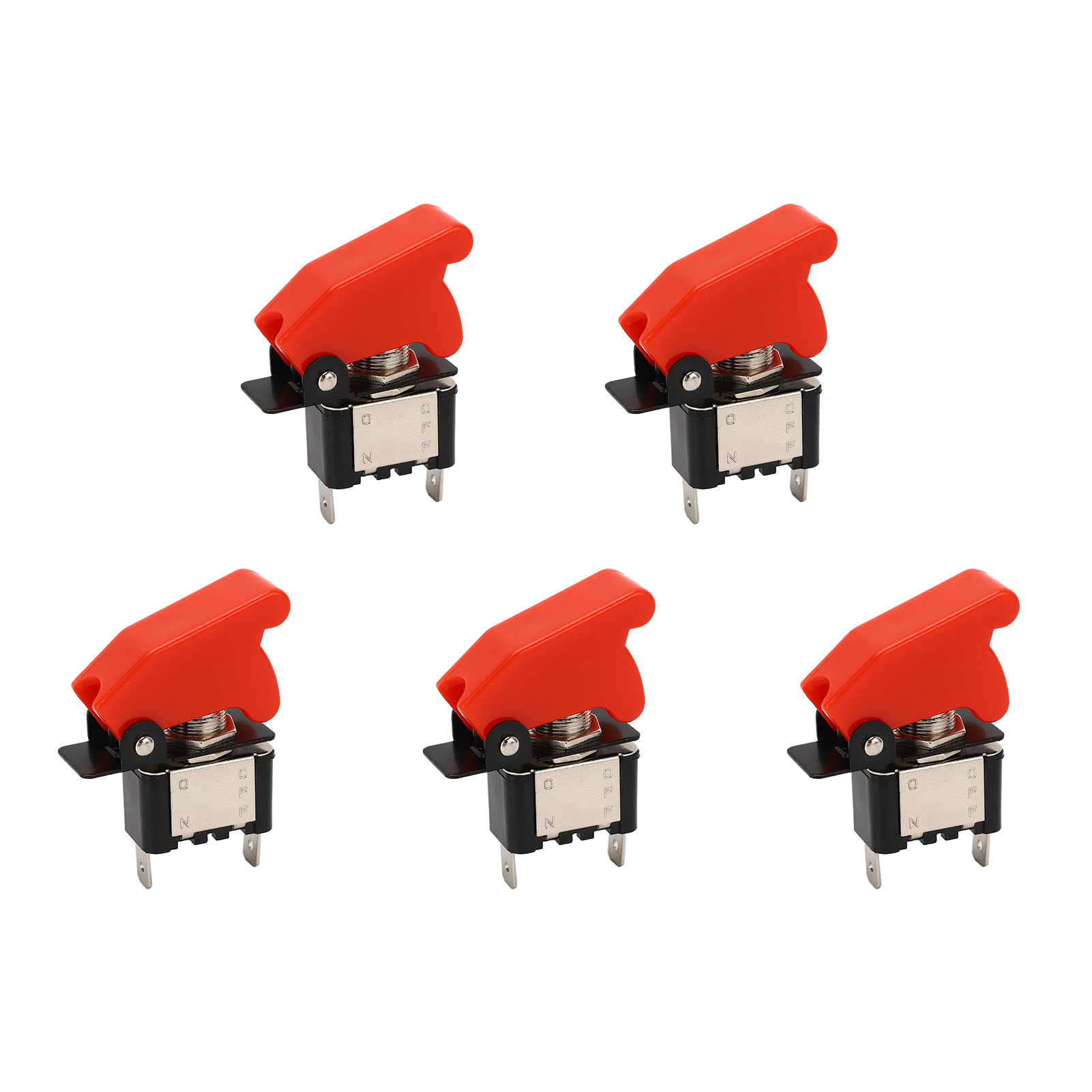 12v 25a 2-poliger Wasserdichter Wippschalter, 5er-pack, Für Boot, Auto Und Wohnmobil