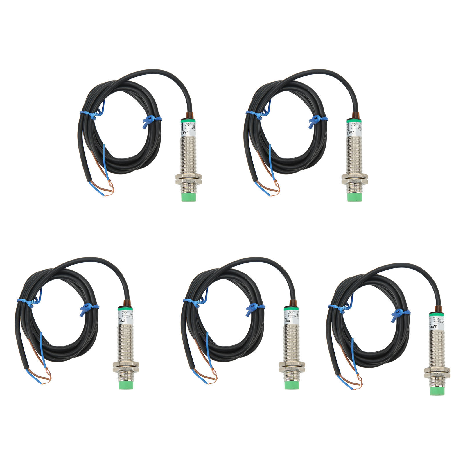 5 Stück M12x1 Näherungssensor, 2-draht-induktionsdetektor, Normalerweise Offen, 90–250 V Ac