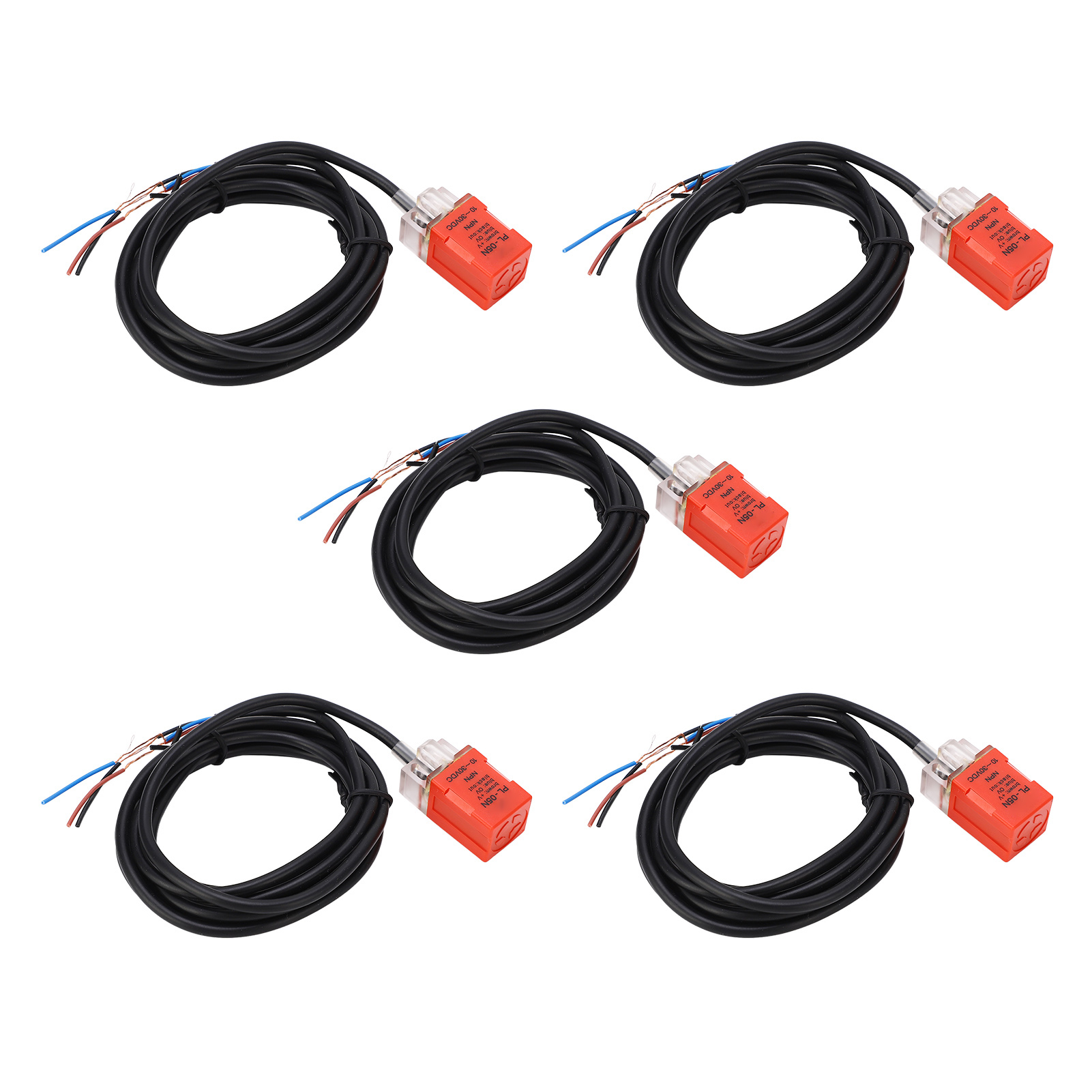 Npn-näherungsschalter, Normalerweise Offen, 5 Stück, Ip65, Induktiver Sensor, 100 Hz Frequenz, Dc 10–30 V, 200 Ma