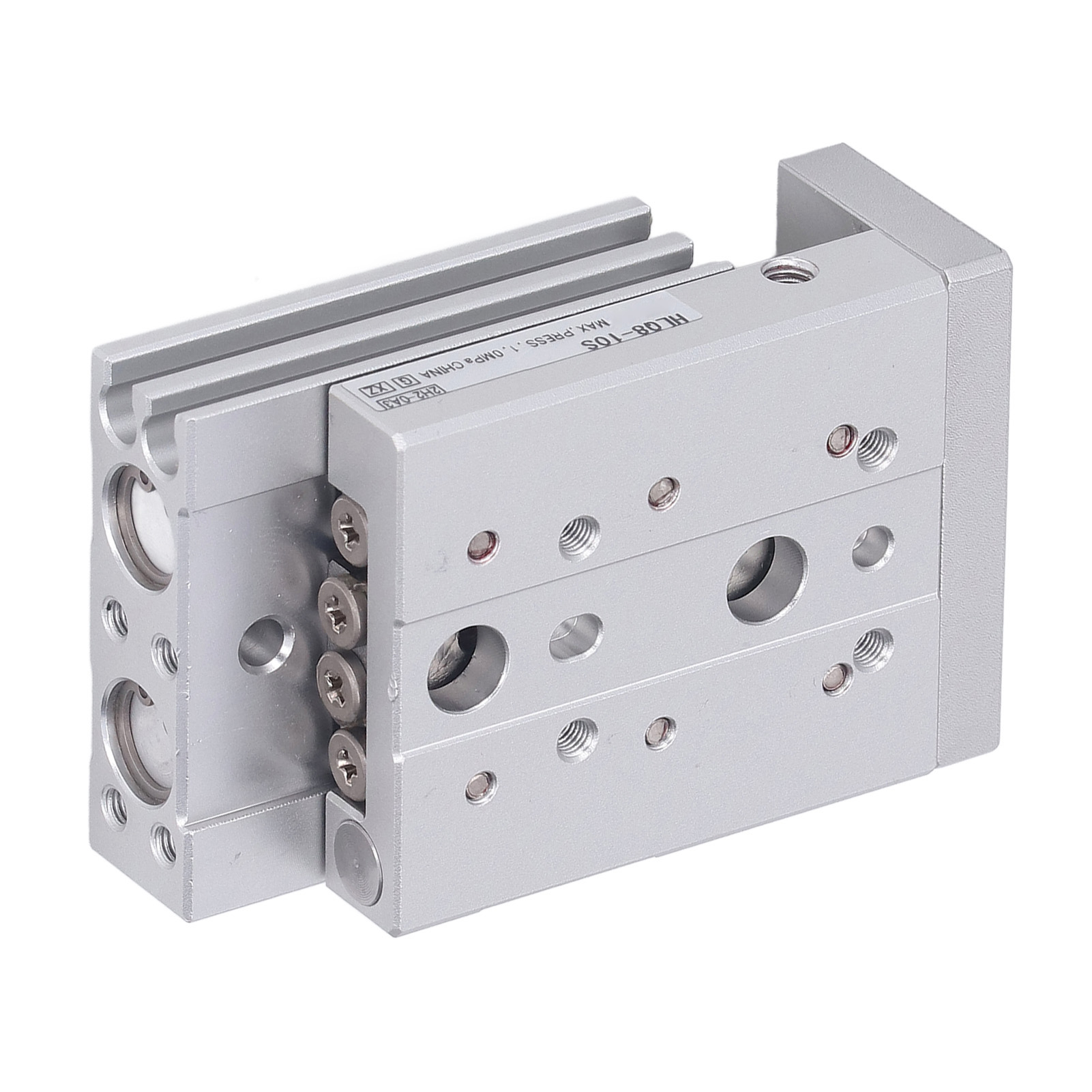 Doppelwirkender Pneumatischer Doppelkolbenzylinder Aus Aluminium Und Edelstahl M5x0,8, 10 Mm Hub, Modell 10s, Für Die Industrielle Automatisierung.