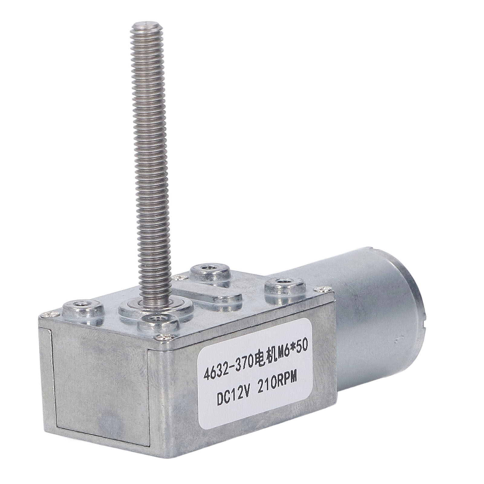M6 X 50 Mm Schneckengetriebemotor, Aluminium- Und Messinglegierung, Reversibel 12 V 210 U/min Zum Öffnen Von Fenstern, Kompakter Gleichstrom-getriebemotor.