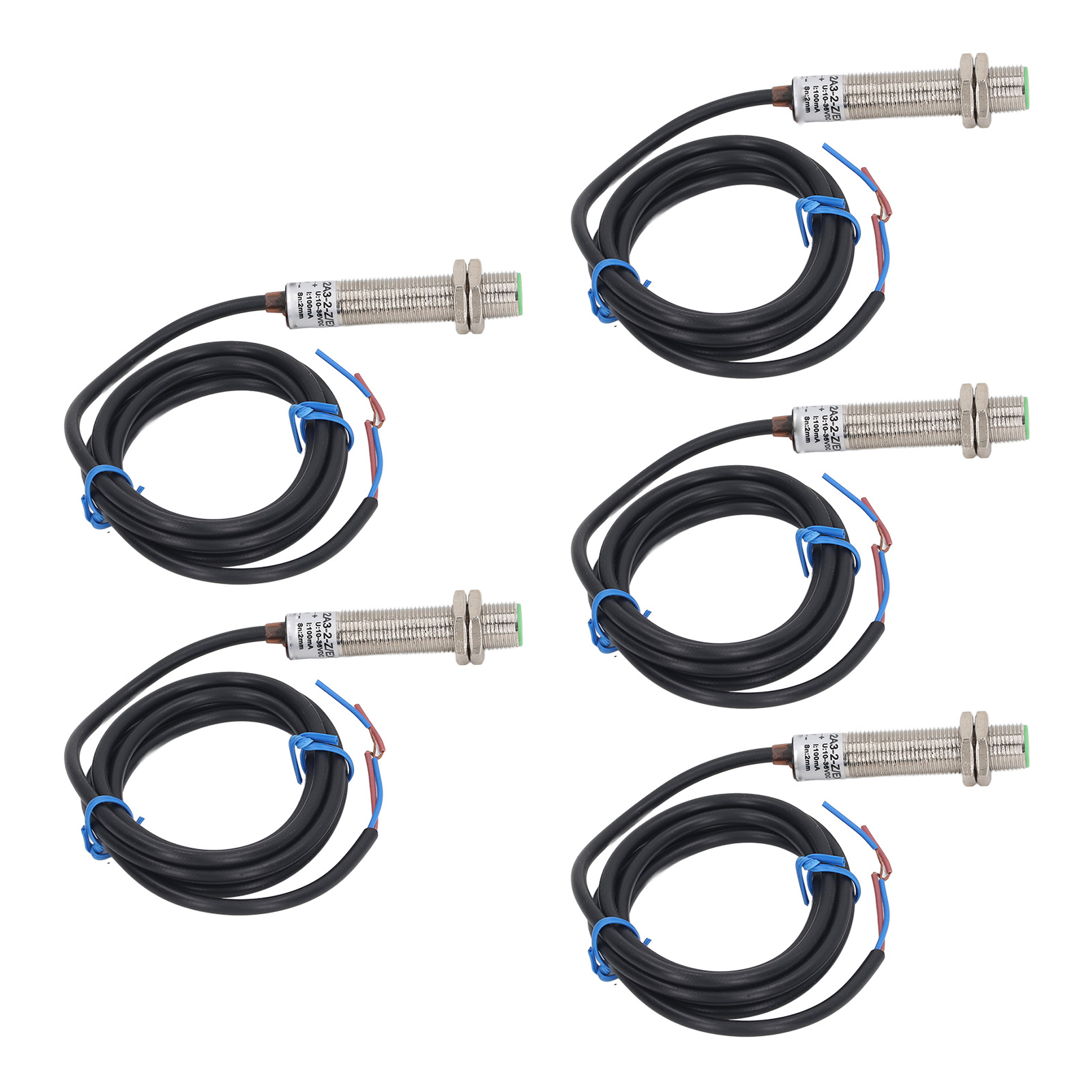 Packung Mit 5 Induktiven Schaltern Lj12a3-2-z-ex M12, Normalerweise Offener Näherungssensor, Metallsensor Für Die Industrielle Automatisierung
