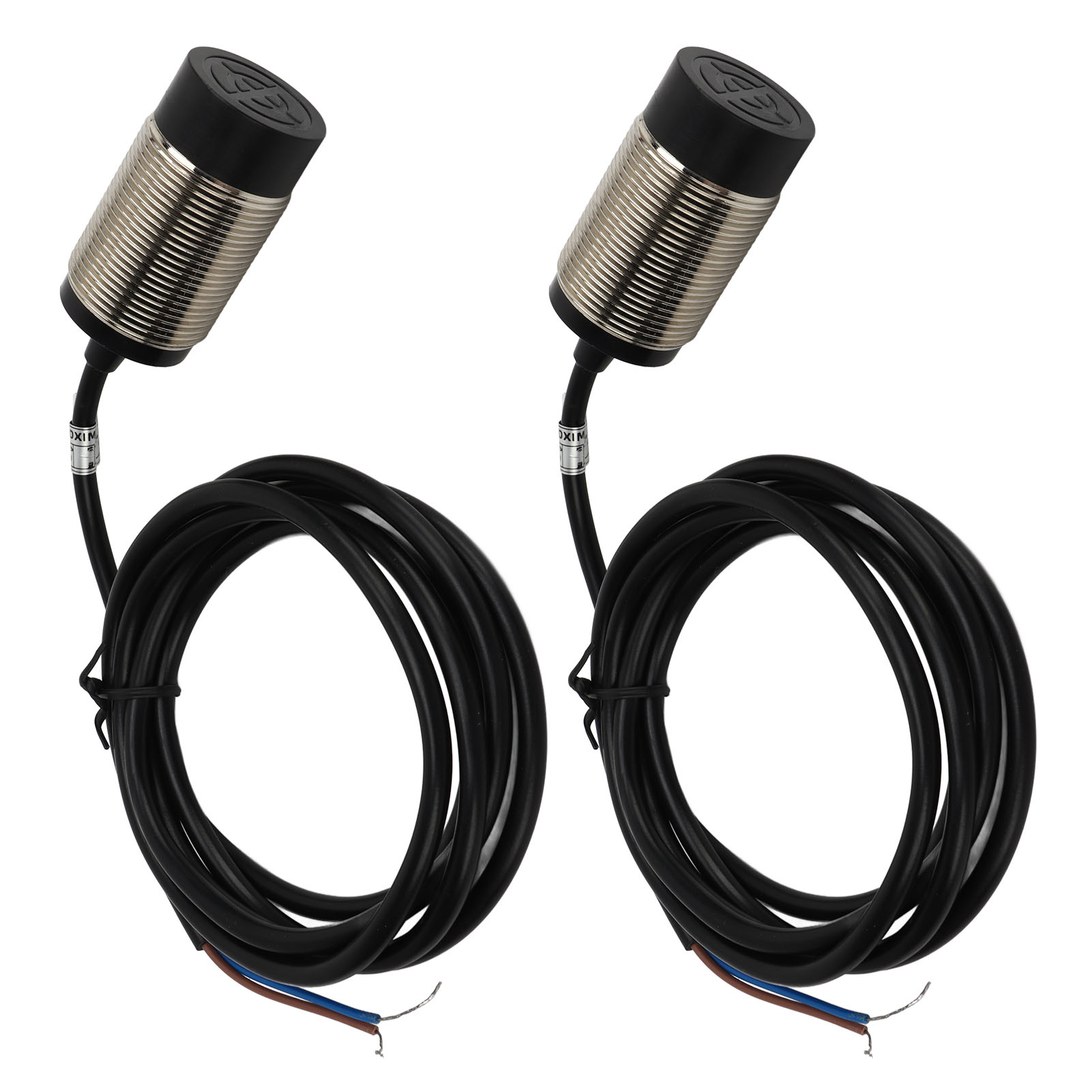 Set Aus 2 Induktiven Näherungssensoren, 15 Mm Erfassungsbereich, Npn No-ausgang, 2 Drähte, 6-36 V Dc, Berührungsloser Näherungsschalter.