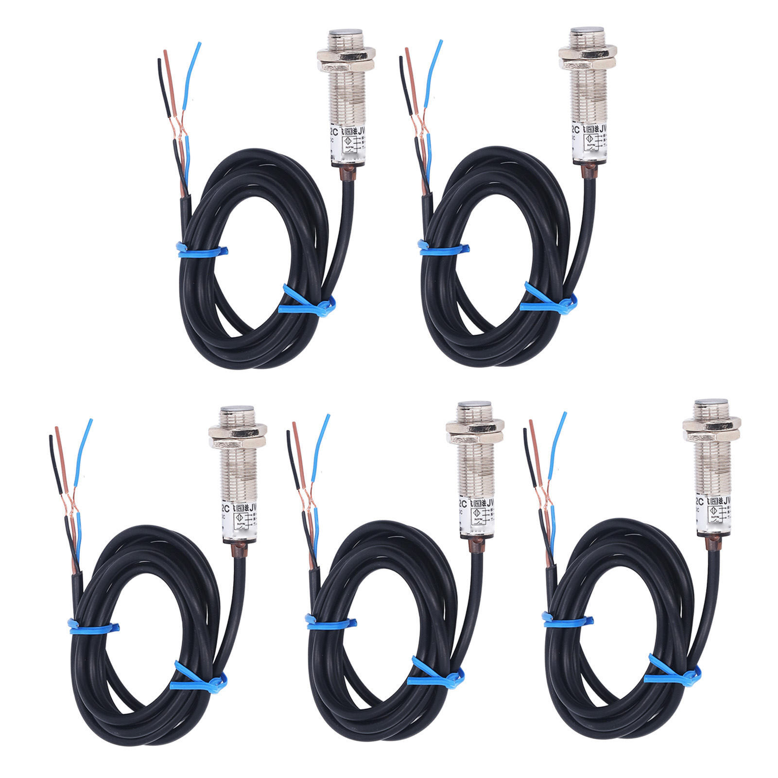 Npn 5-30v Dc Induktiver Näherungssensor, Hall-effekt-magnetschalter, Metalldetektor, 5er-packung, Elektronisches Bauteil Für Die Industrielle Automatisierung.