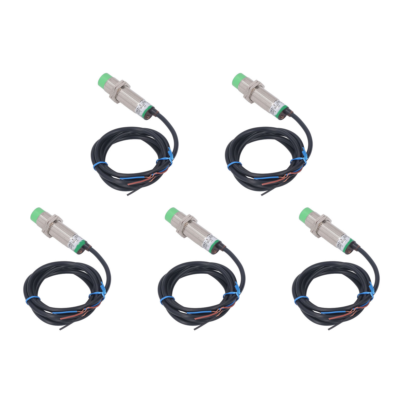 M18 Pnp No Induktiver Sensor Mit Kurzschlussschutz, 6-36vdc Näherungsschalter, 5-teiliges Set Mit Zuverlässiger Metallerkennung.
