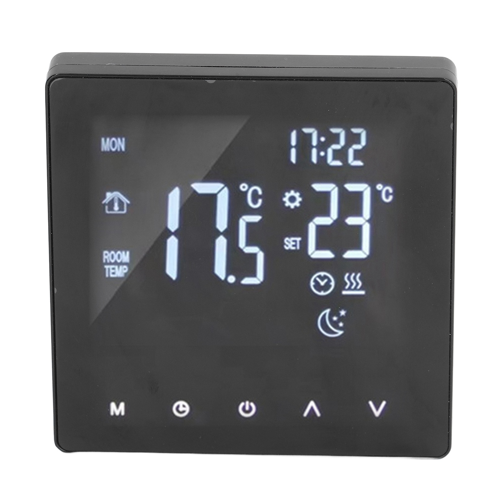 Digitales Thermostat Mit Zwei Displays Für Fußbodenheizung, 16 A, Sonde Mit 3 M Kabel, 90–240 V Ac, Ohne Wlan, Intelligenter Temperaturregler