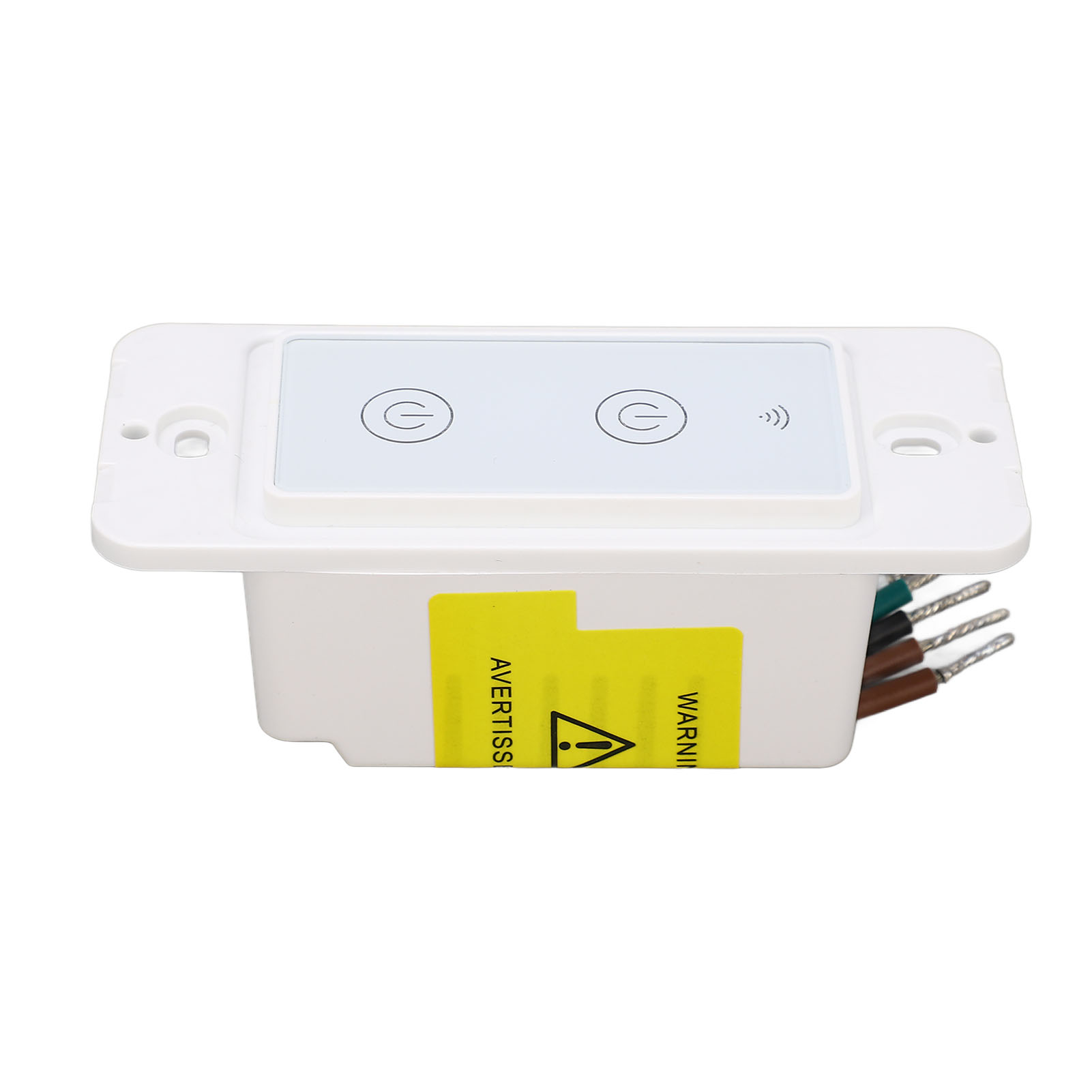Intelligenter Wandschalter Mit 2 Tasten, Touch-glaspanel, Drahtloser Sprachsteuerung, 100–240 V