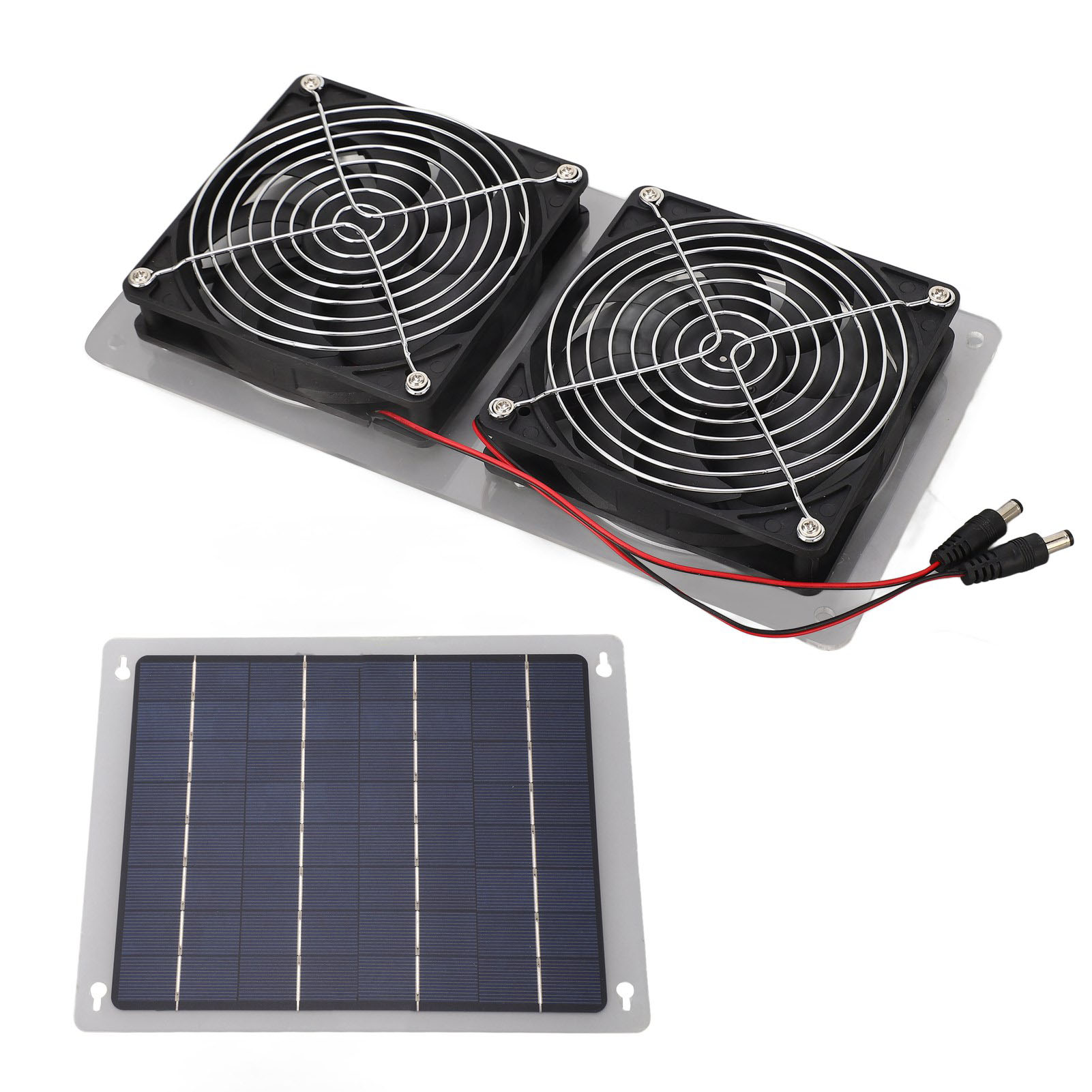 100-w-solarventilator Mit Photovoltaikpanel Für Haus, Dachboden, Hundezwinger – Belüftungsset Für Den Außenbereich, Kühlluftabsaugung