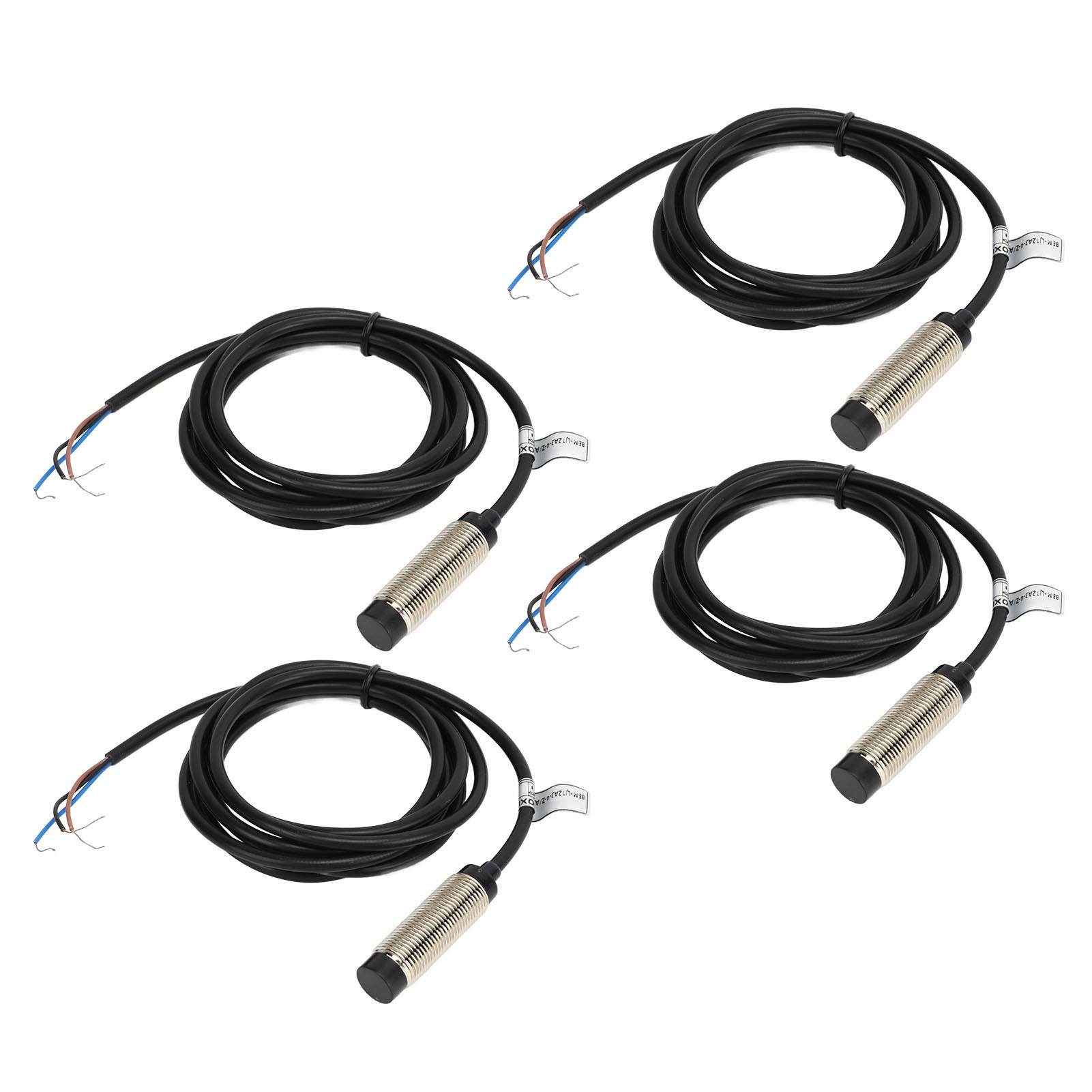 4 Npn-nc-3-draht-induktionssensoren, 4-mm-näherungssensor, 6–36-v-dc-näherungsschalter, 4-teiliges Set